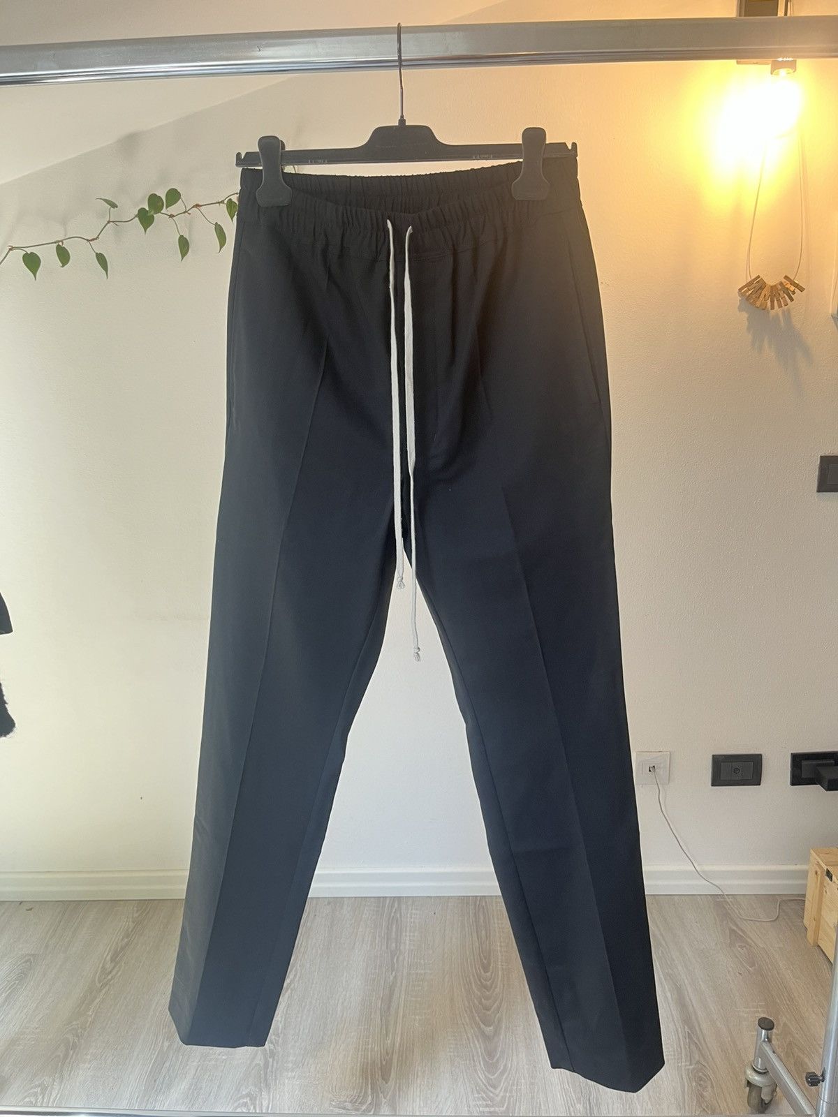 Rick Owens Rick Owens FW23 Luxor Drawstring Wool Pants – New with Tags Size US 31 - 12 Thumbnail