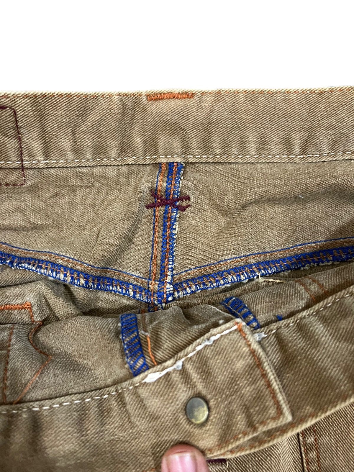 Beauty Beast × Blue Blue Japan Vintage Blue Way Flare Denim Size US 35 - 4 Thumbnail