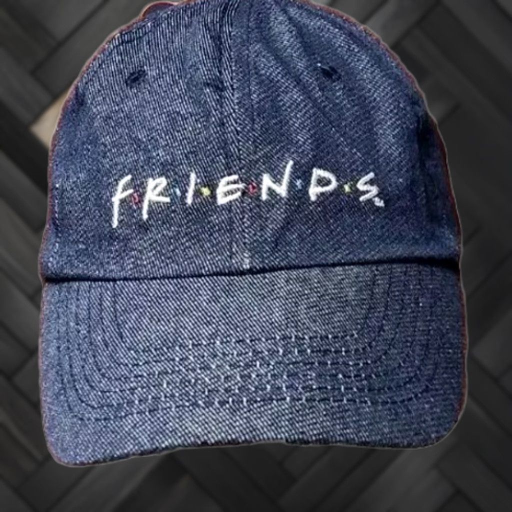 Denime VINTAGE Friends The TV Series Hat Cap Embroidered Logo Adjust strap Warner Bros Official Denim NEW Size ONE SIZE - 1 Thumbnail