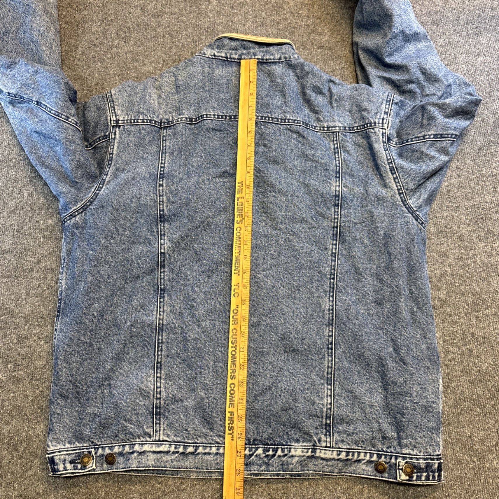 Vintage VINTAGE Cabela's Denim Trucker Jacket Leather Collar Lined Flannel Men’s LT Blue Jeans Jacket Mens Big & Tall Regular Size US L / EU 52-54 / 3 - 7 Thumbnail