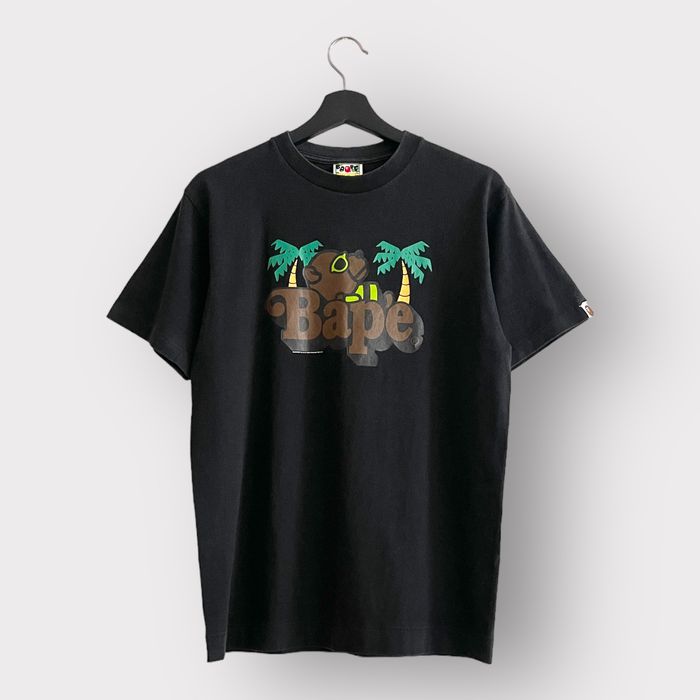 Bape 2008 Bape Baby Milo Palm Trees Logo Tee | Grailed