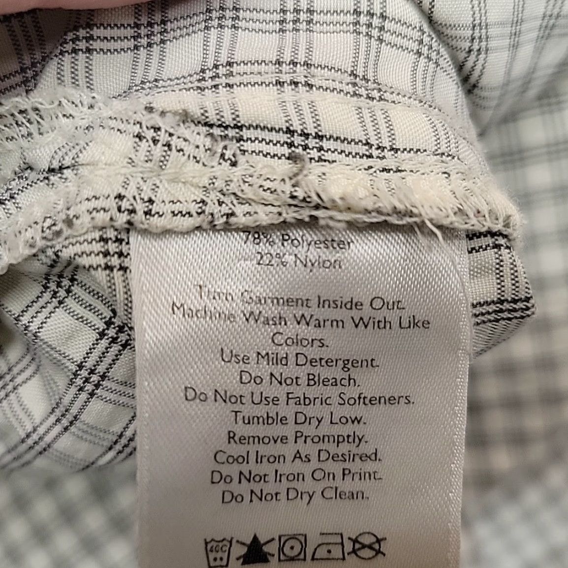 Eddie Bauer Eddie Bauer Shirt Mens LT Beige Plaid Performance Nylon Blend Outdoors Button-Up, Short Sleeve, Casual, Classic, USA Theme, Pockets, Woven Size US L / EU 52-54 / 3 - 6 Thumbnail