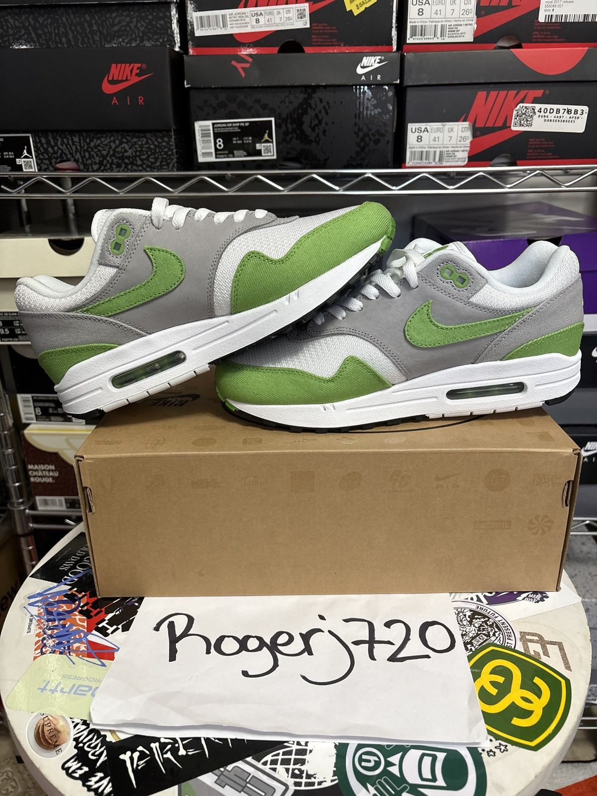Nike × Patta Air Max 1 Chlorophyll 20th Anniversary Size US 7.5 / EU 40-41 - 5 Thumbnail