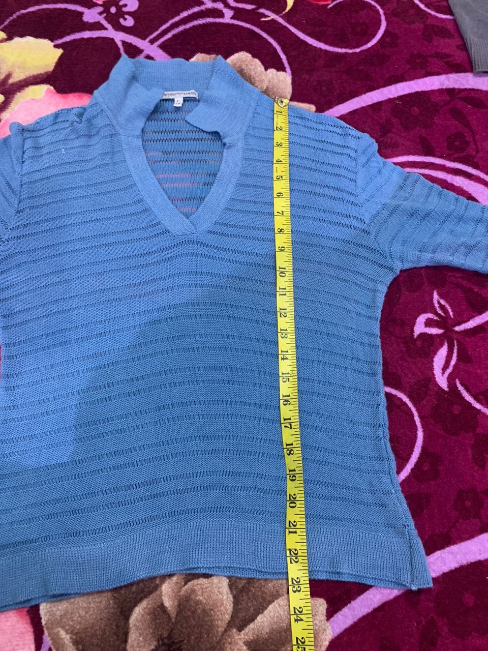 Vintage 80s/90s Emporio Armani v-neck knitted jumper sweater