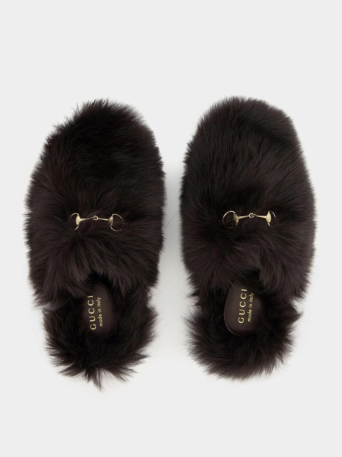 Gucci Gucci Horsebit Shearling Slippers Size US 7.5 / IT 37.5 - 3 Thumbnail