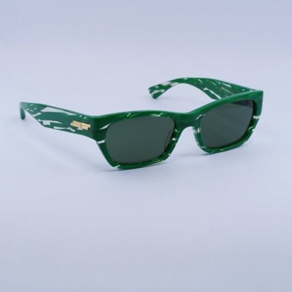 Bottega Veneta 🕶️ New Bottega Veneta BV1143S 004 Green/White Sunglasses Size ONE SIZE - 1 Thumbnail