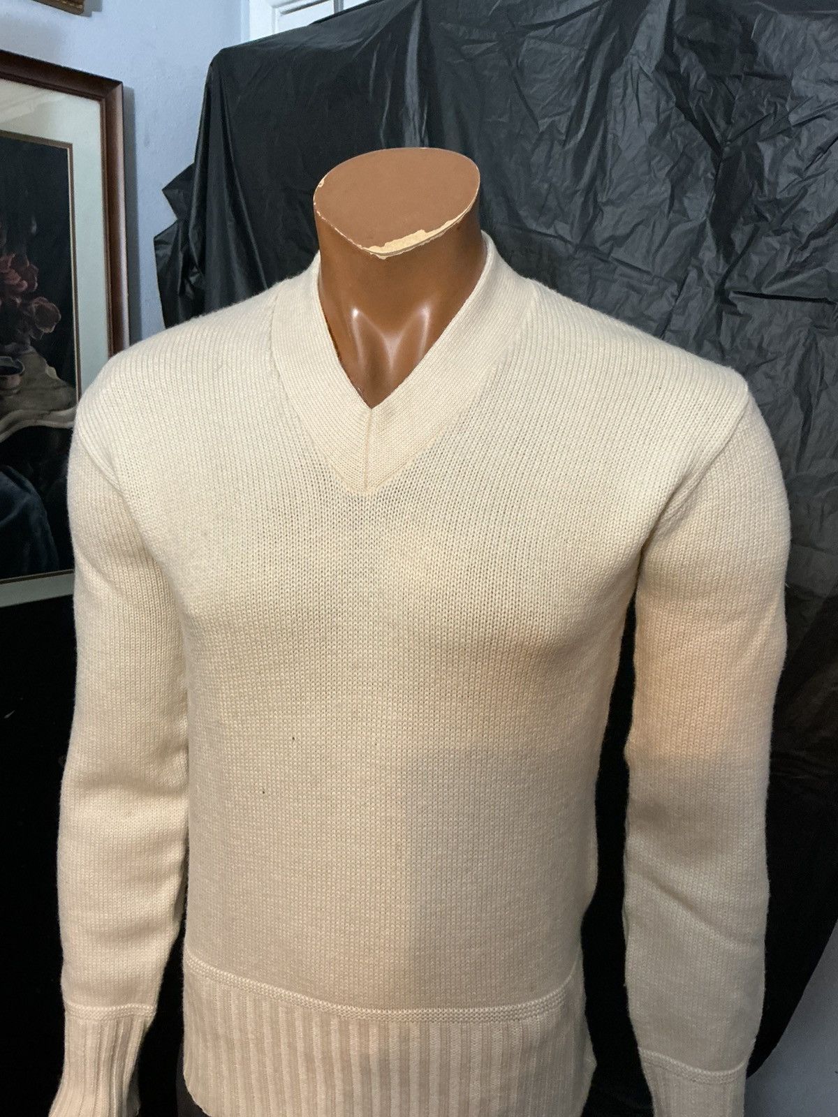 Vintage Vintage 50s 60s Palos Sport Shop Wool V Neck Knit Sweater Size US S / EU 44-46 / 1 - 15 Thumbnail