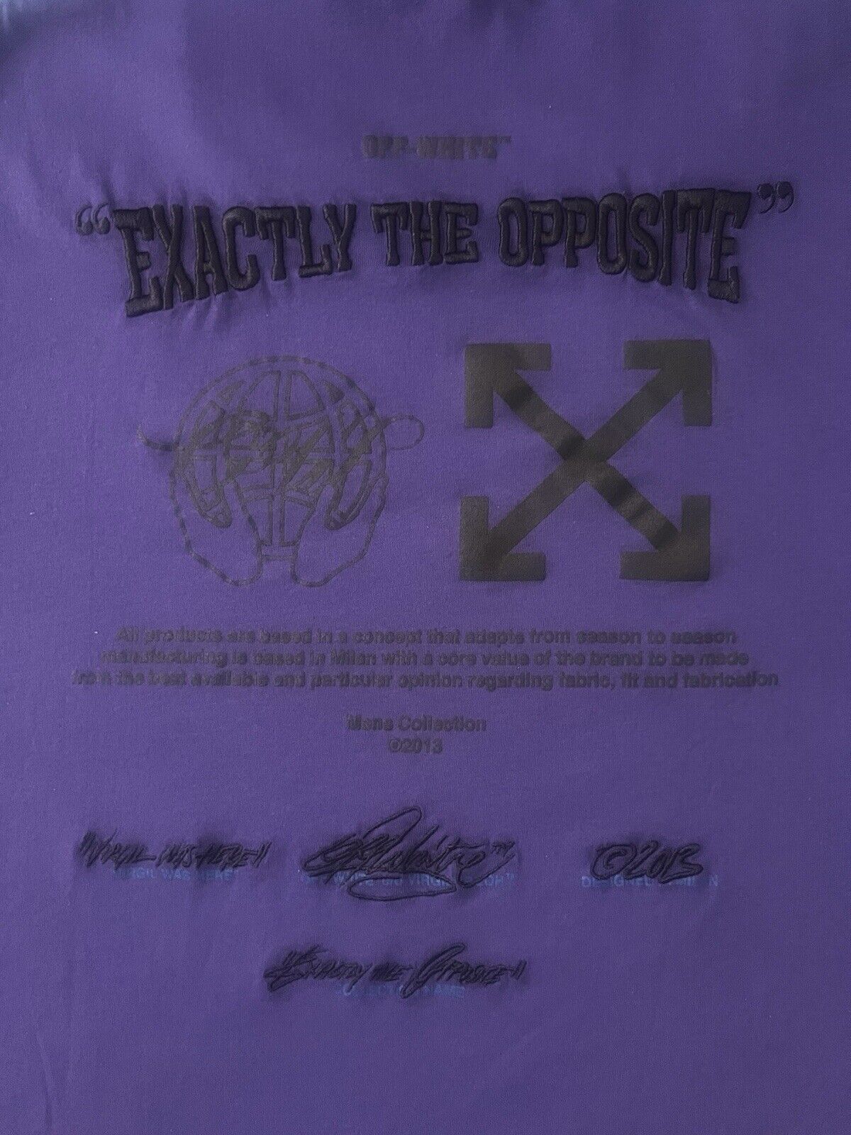 Off-White Exact Opp Over Skate Purple T-shirt Size US S / EU 44-46 / 1 - 6 Thumbnail