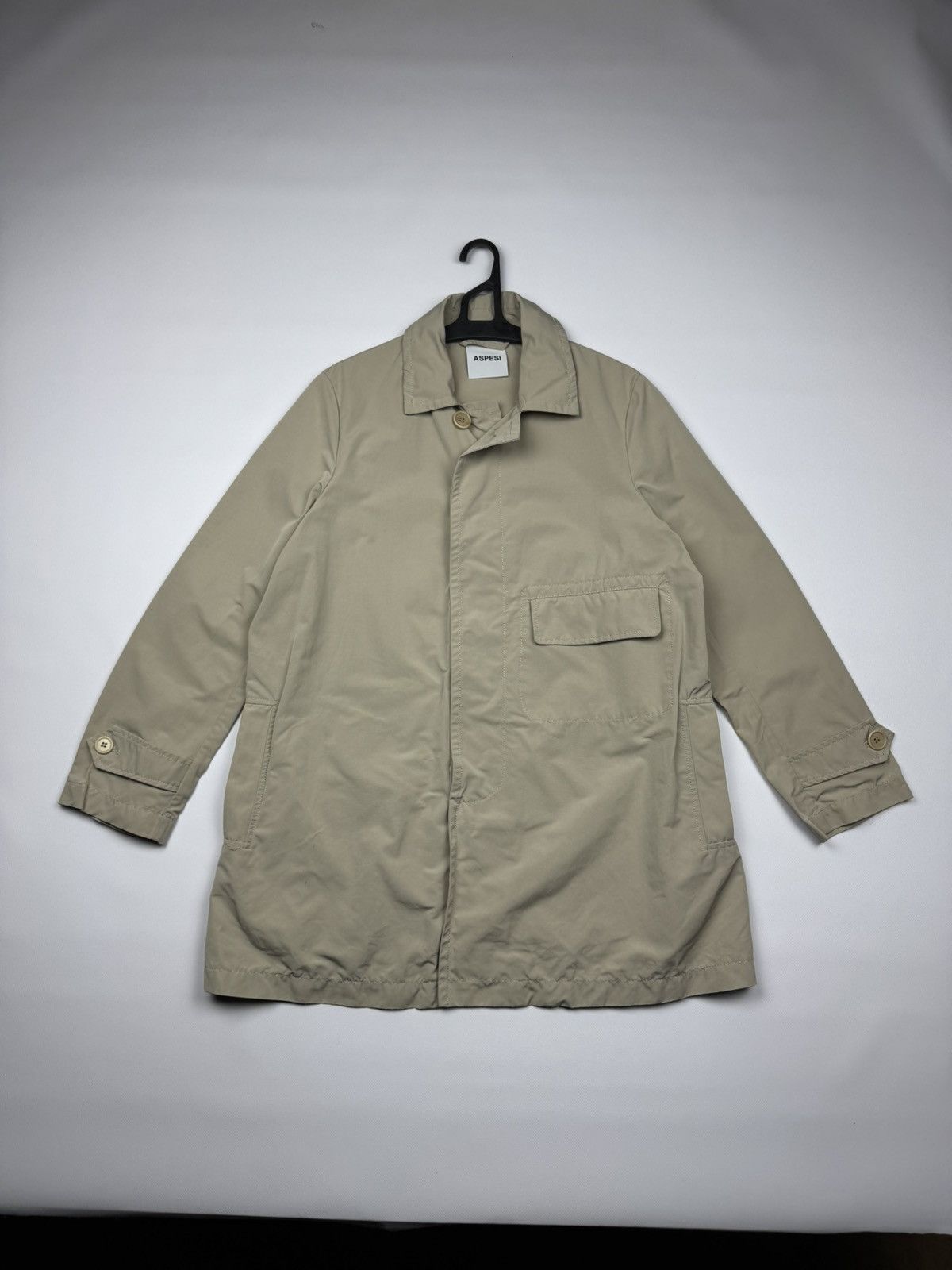 Aspesi Aspesi Men's Beige Tranch Size US S / EU 44-46 / 1 - 1 Thumbnail