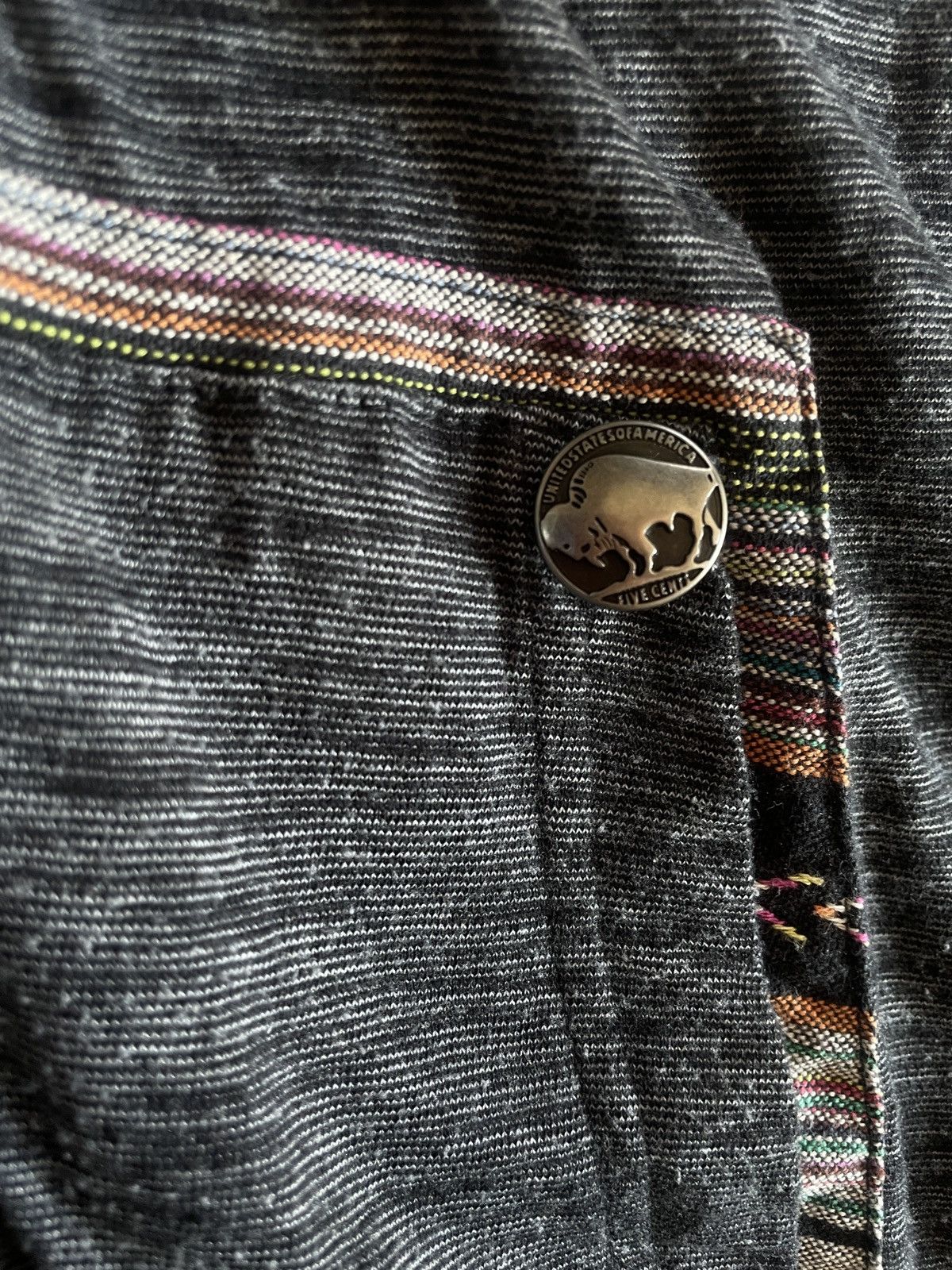 If Six Was Nine 2000s Japanese archive Ethnic Button Zip 3/4 Sleeve Hoodie Size US S / EU 44-46 / 1 - 8 Thumbnail