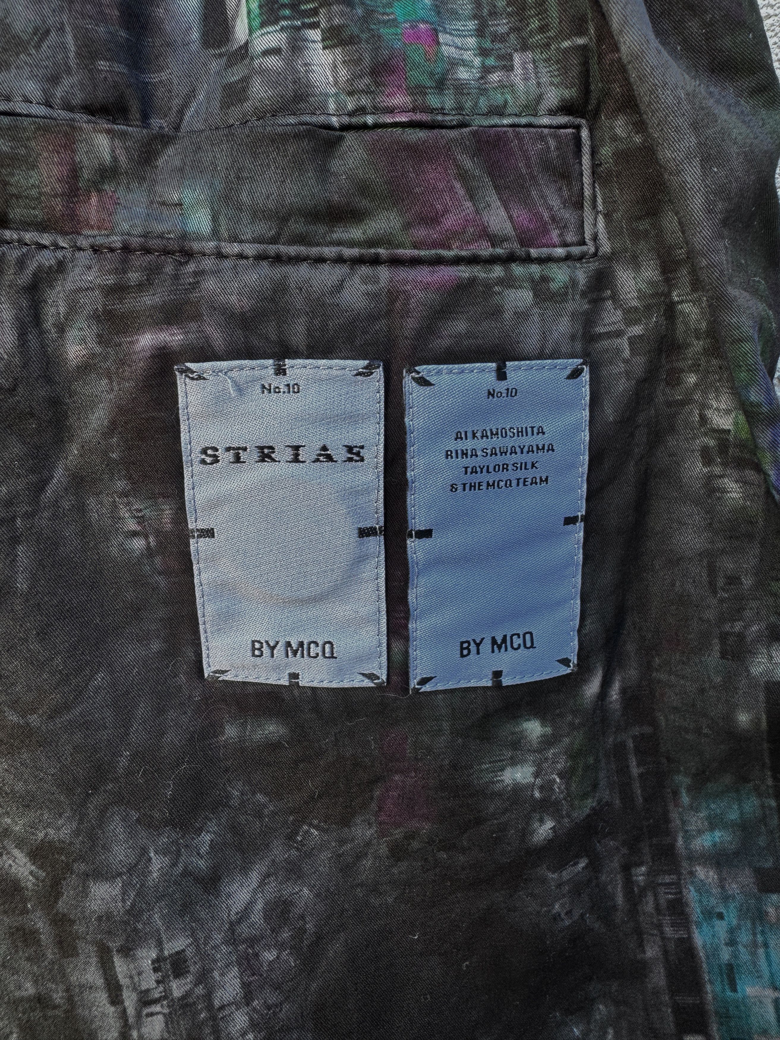 Alexander McQueen McQ Alexander Mc Queen 'Striae' Black Bruised TieDye Shorts Size US 31 - 3 Thumbnail