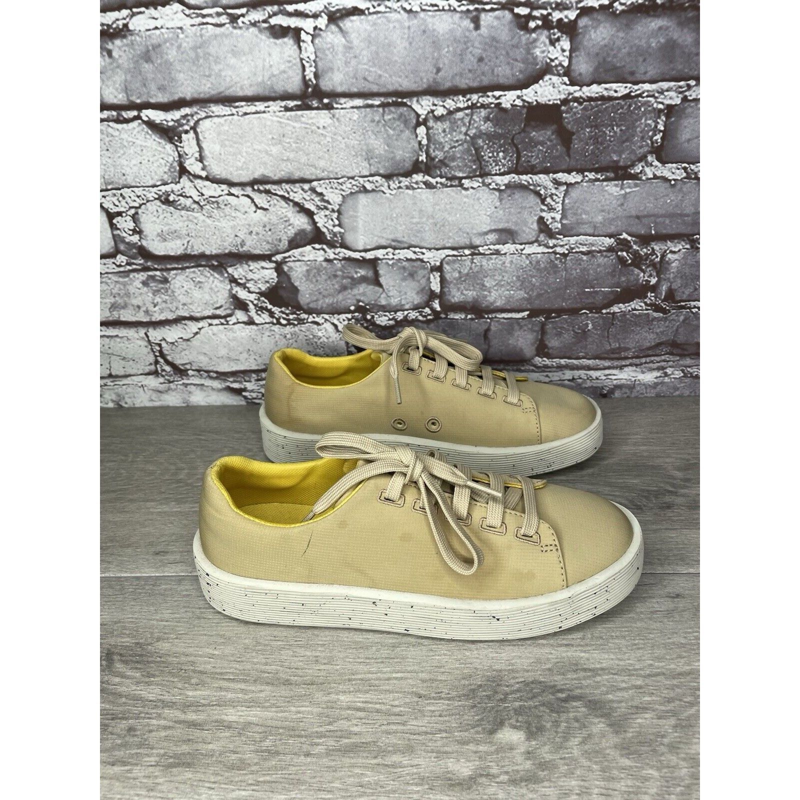 Camper Camper Yellow Leather Casual Lace Up Lightweight Sneakers Wo Size US 6 / IT 36 - 18 Thumbnail