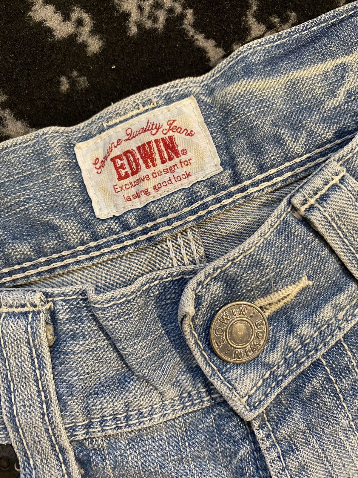 Edwin Edwin Japanese Brand Washed Patchwork Denim Jeans Size US 30 / EU 46 - 13 Thumbnail