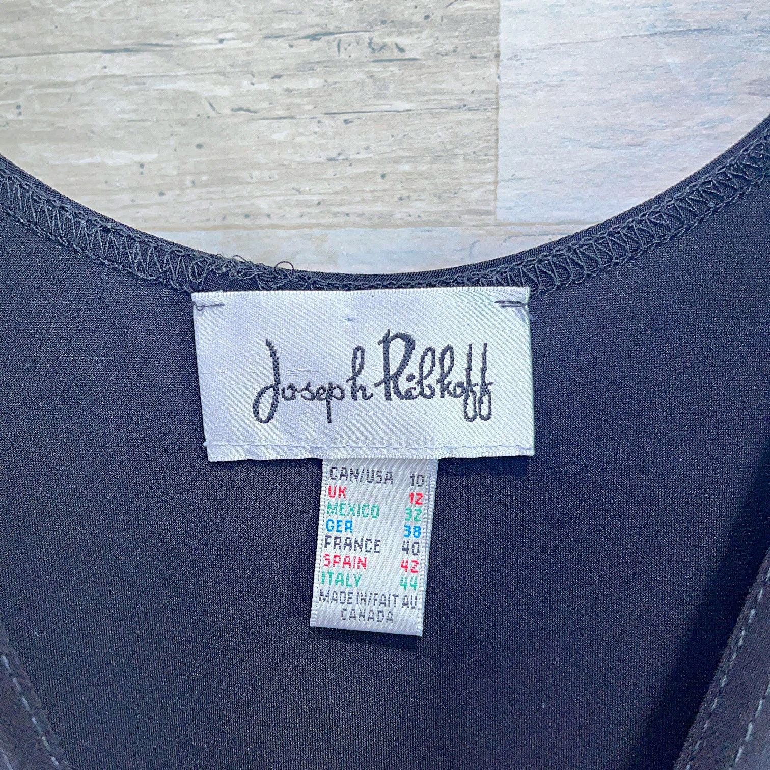 Joseph Ribkoff Joseph Ribkoff Stretchy Tank Dress Black Scoop Sleeveless 10 Size L / US 10 / IT 46 - 5 Thumbnail