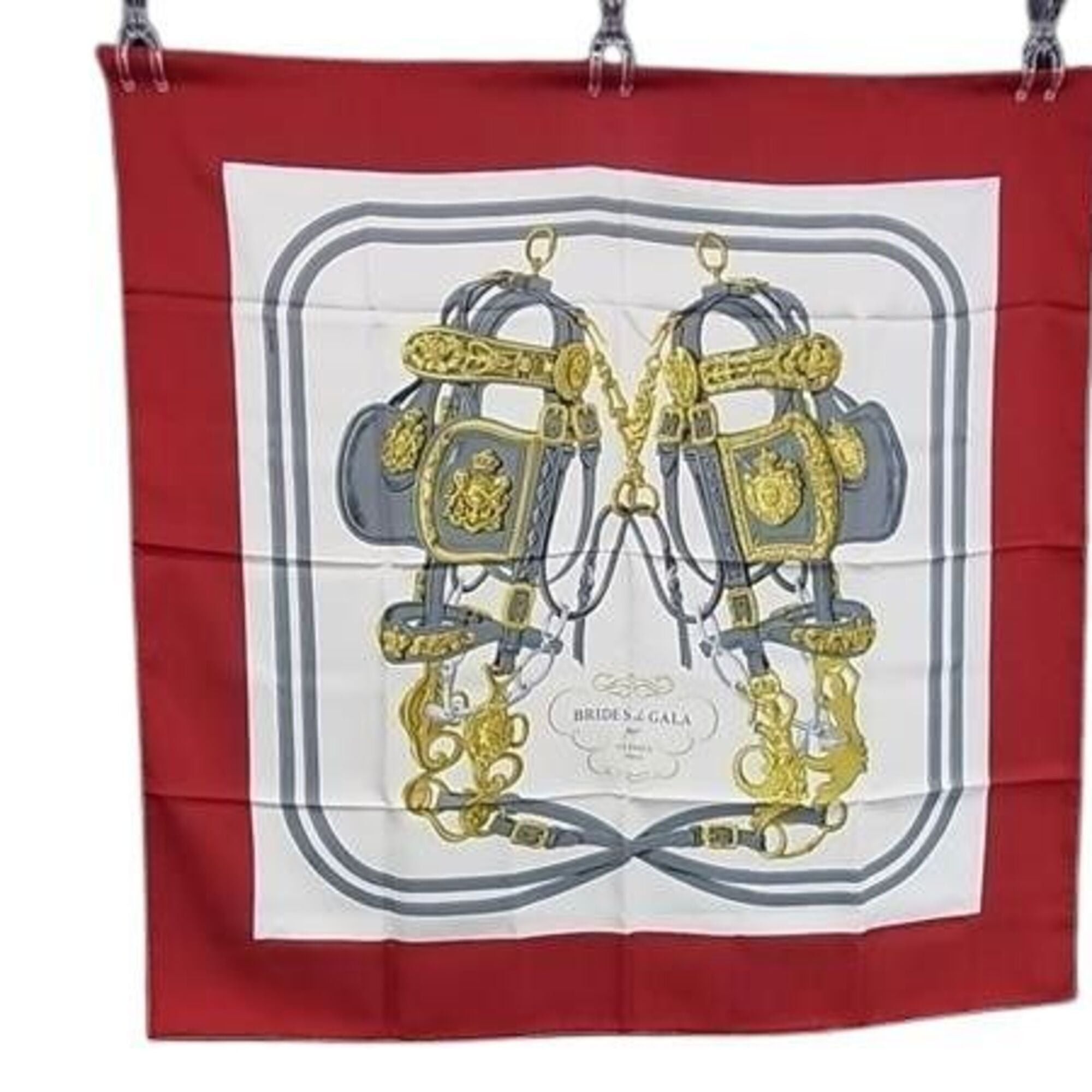 Hermes HERMES scarf/muffler, Carre 90, multicolor silk, women's, BRIDES de GALA (ceremonial horse bridle) Size ONE SIZE - 1 Thumbnail