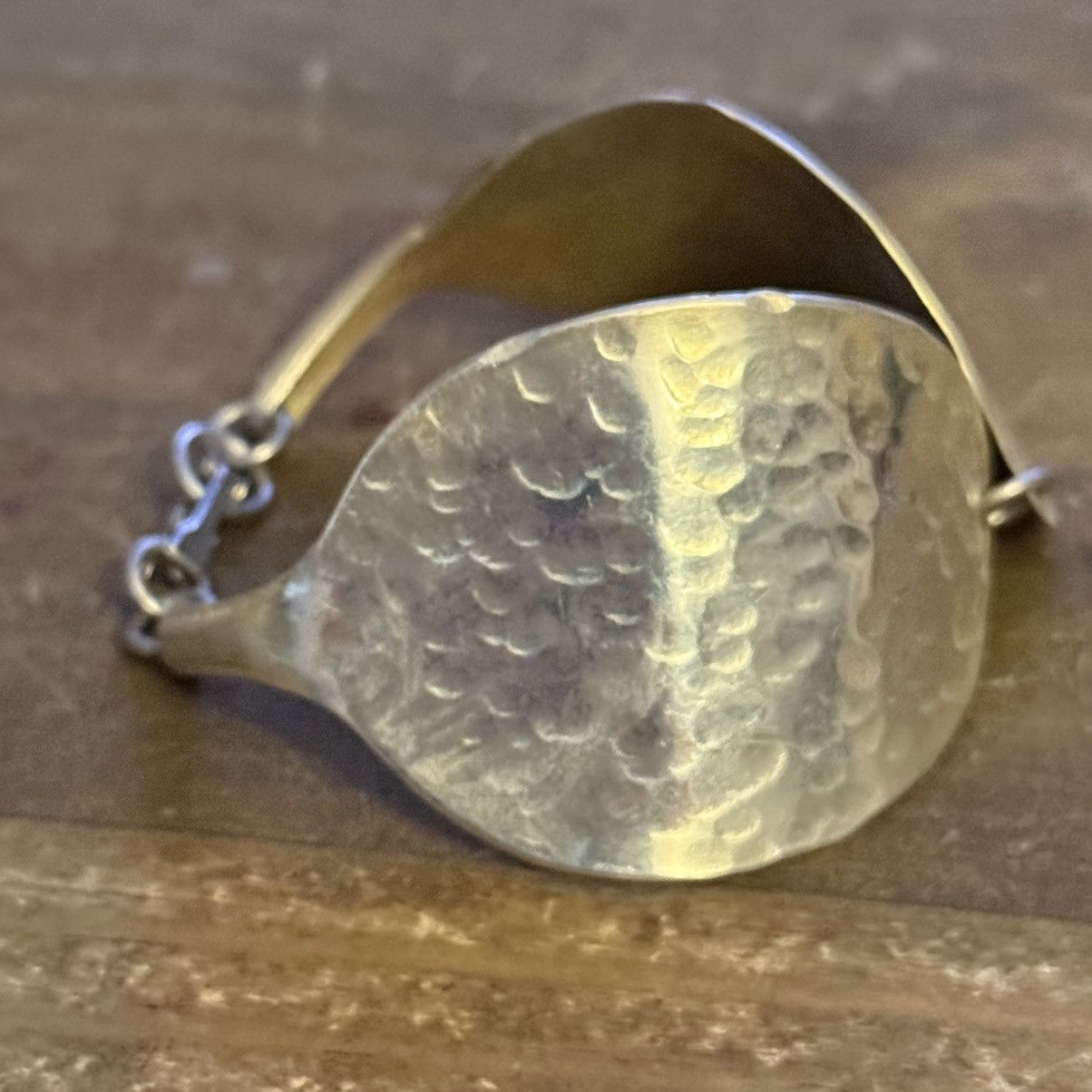 Vintage Vintage silver hammered spoon bracelet Size ONE SIZE - 5 Thumbnail