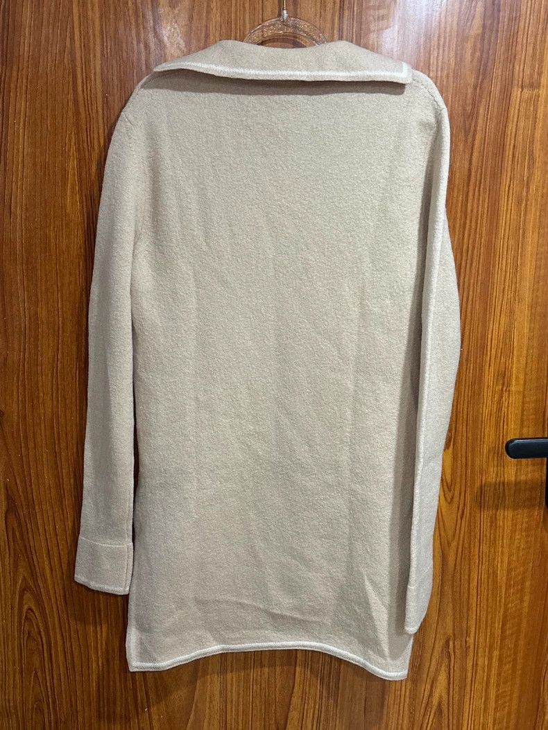 Jil Sander Jil Sander size 32 V-neck Solid Color Wool Sweater Size 4XL / US 24-26 - 2 Thumbnail