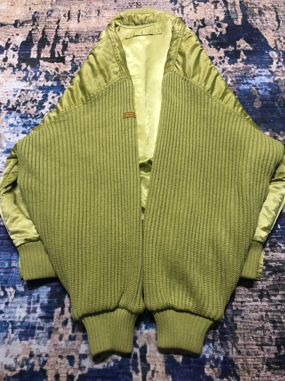 Sports Specialties Vintage Pia Sports Knitted Nylon Bomber Jacket Rare Design Size US XL / EU 56 / 4 - 10 Thumbnail