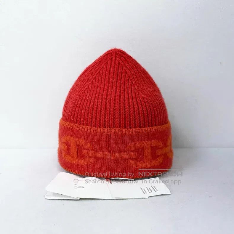 Hermes Hermes size 58 Tangerine Colored Cashmere Beanie Size ONE SIZE - 2 Thumbnail