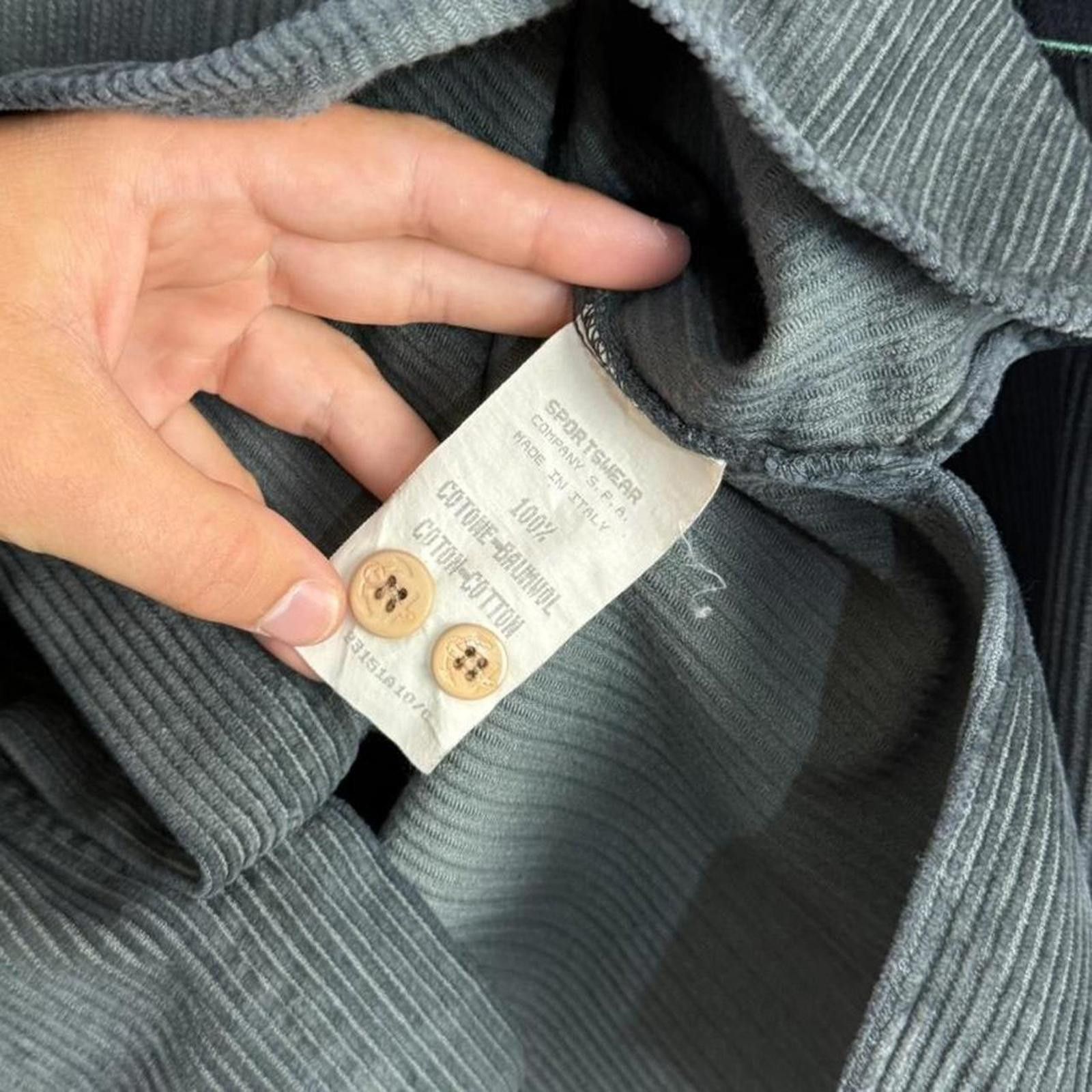 Stone Island Stone Island 1993 Jumbo Corduroy Over Shirt Size US M / EU 48-50 / 2 - 5 Thumbnail