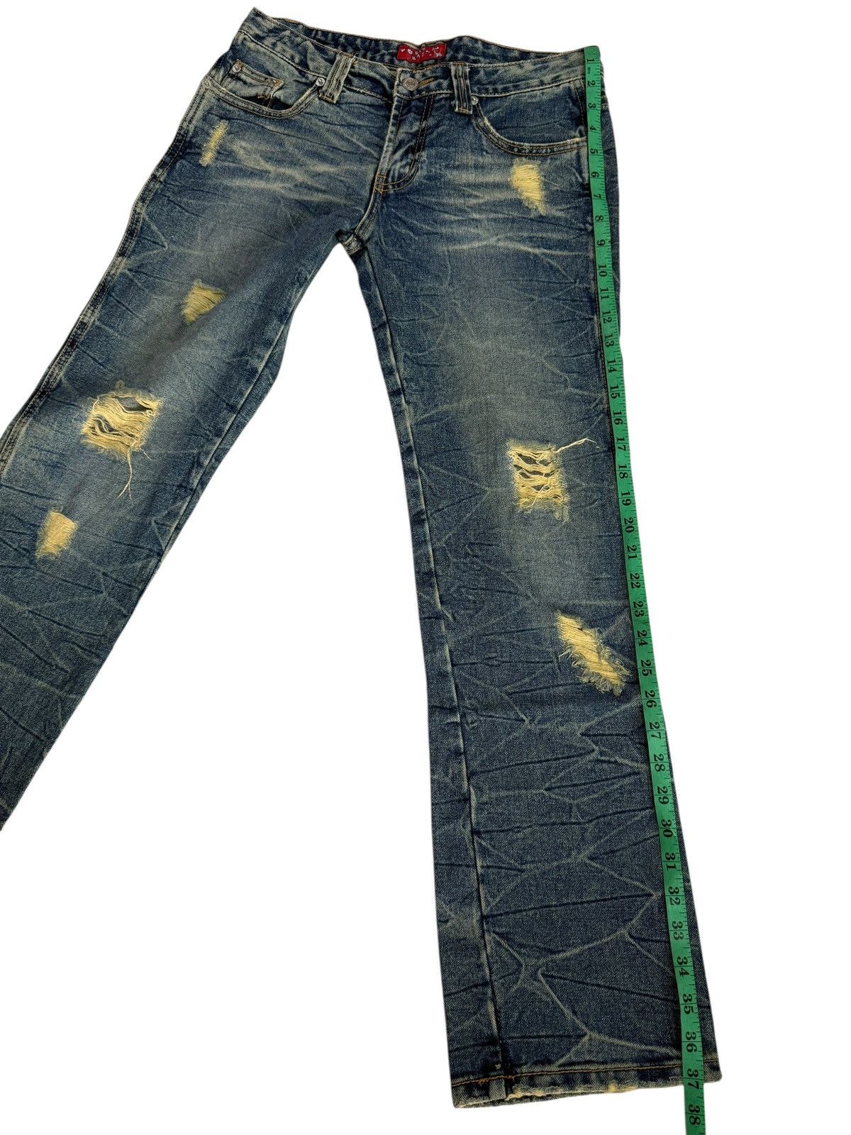 Japanese Brand Vintage Japanese World Bazaar Distressed Design Jeans Size US 29 - 15 Thumbnail