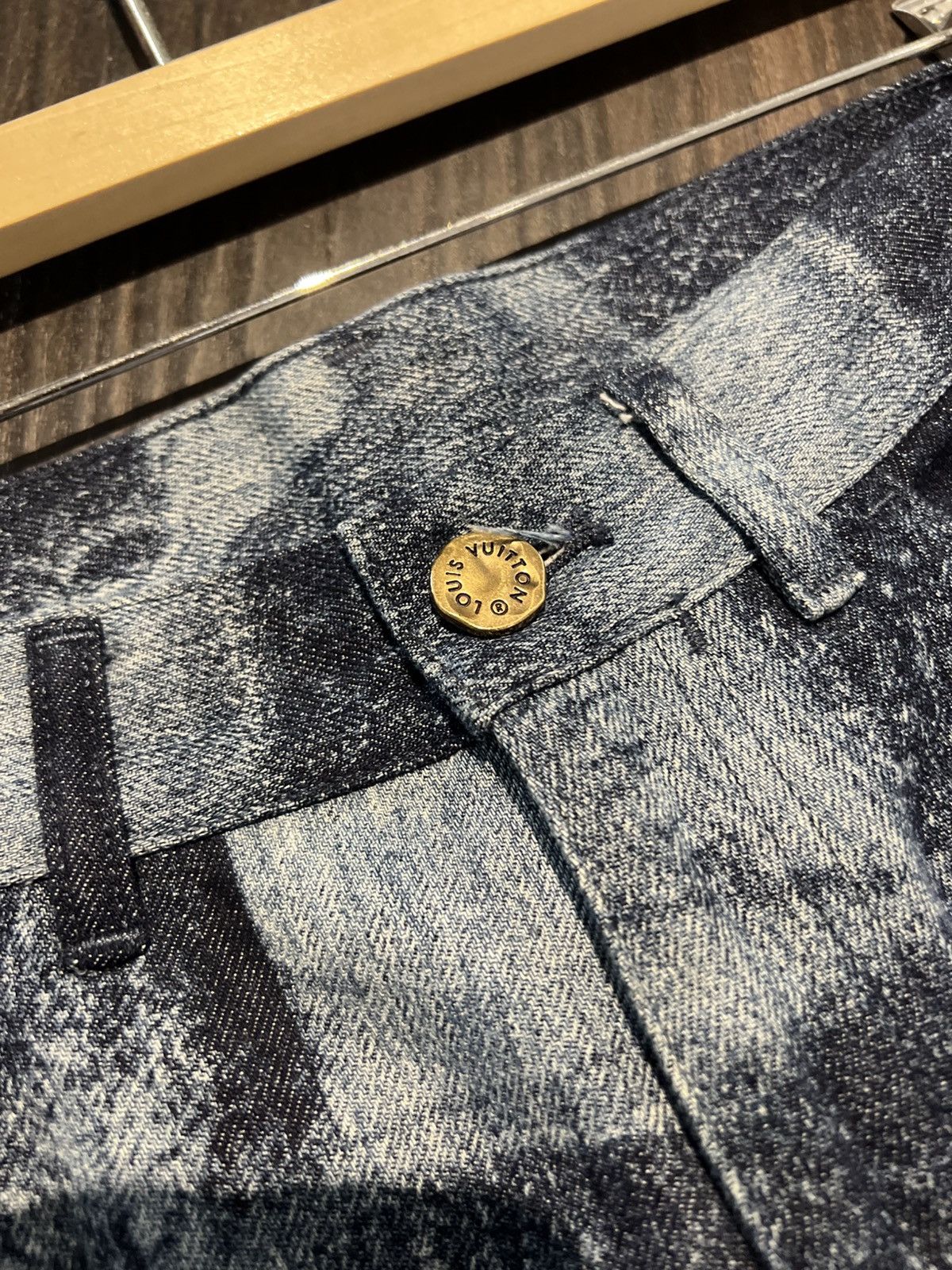 Louis Vuitton (Set price) Logo Checkered Damier Denim Shirts + Pant Size US S / EU 44-46 / 1 - 12 Thumbnail