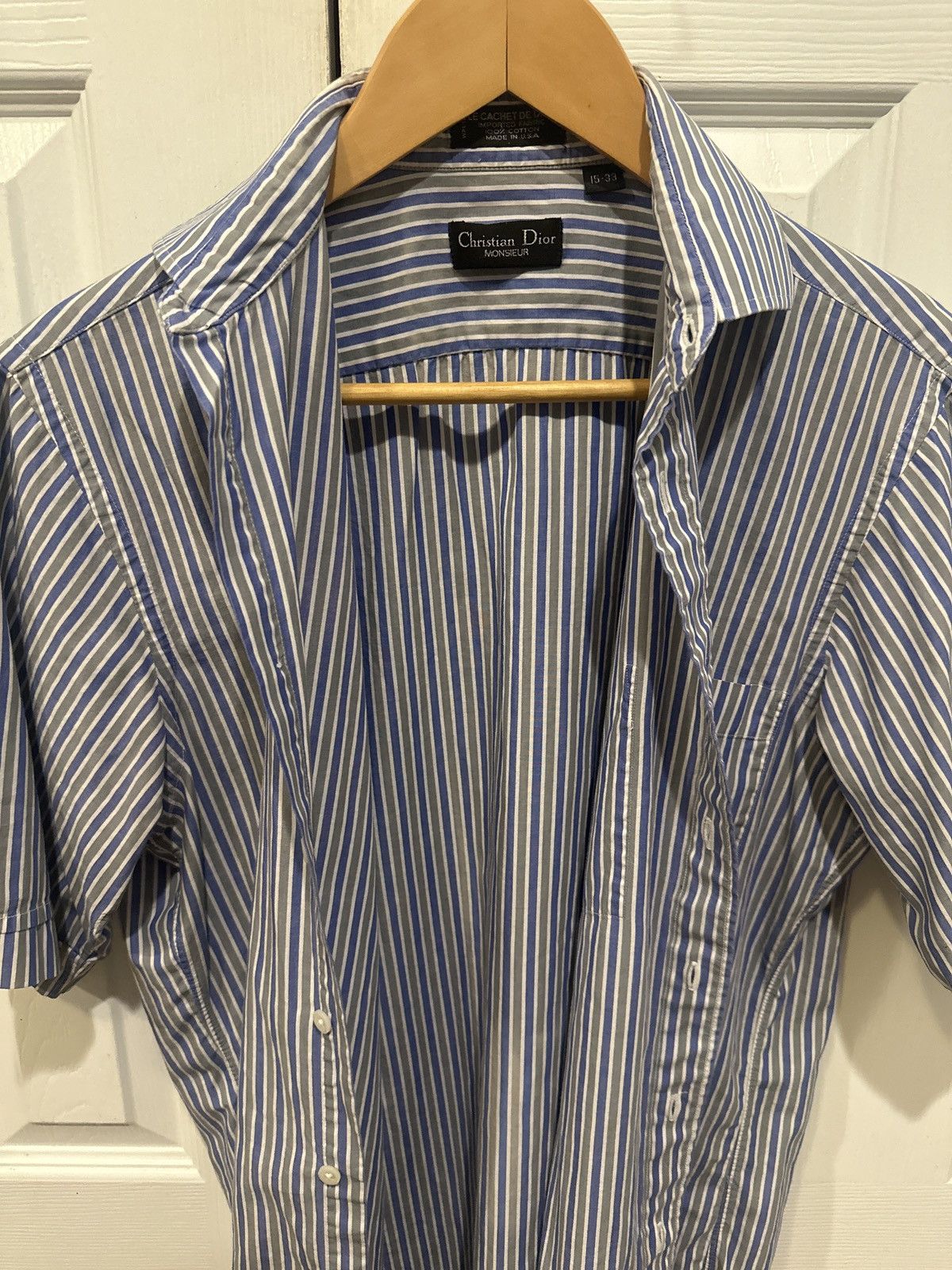 Dior Christian Dior Monsieur Short Sleeve Stripes Button Down Size US S / EU 44-46 / 1 - 3 Thumbnail