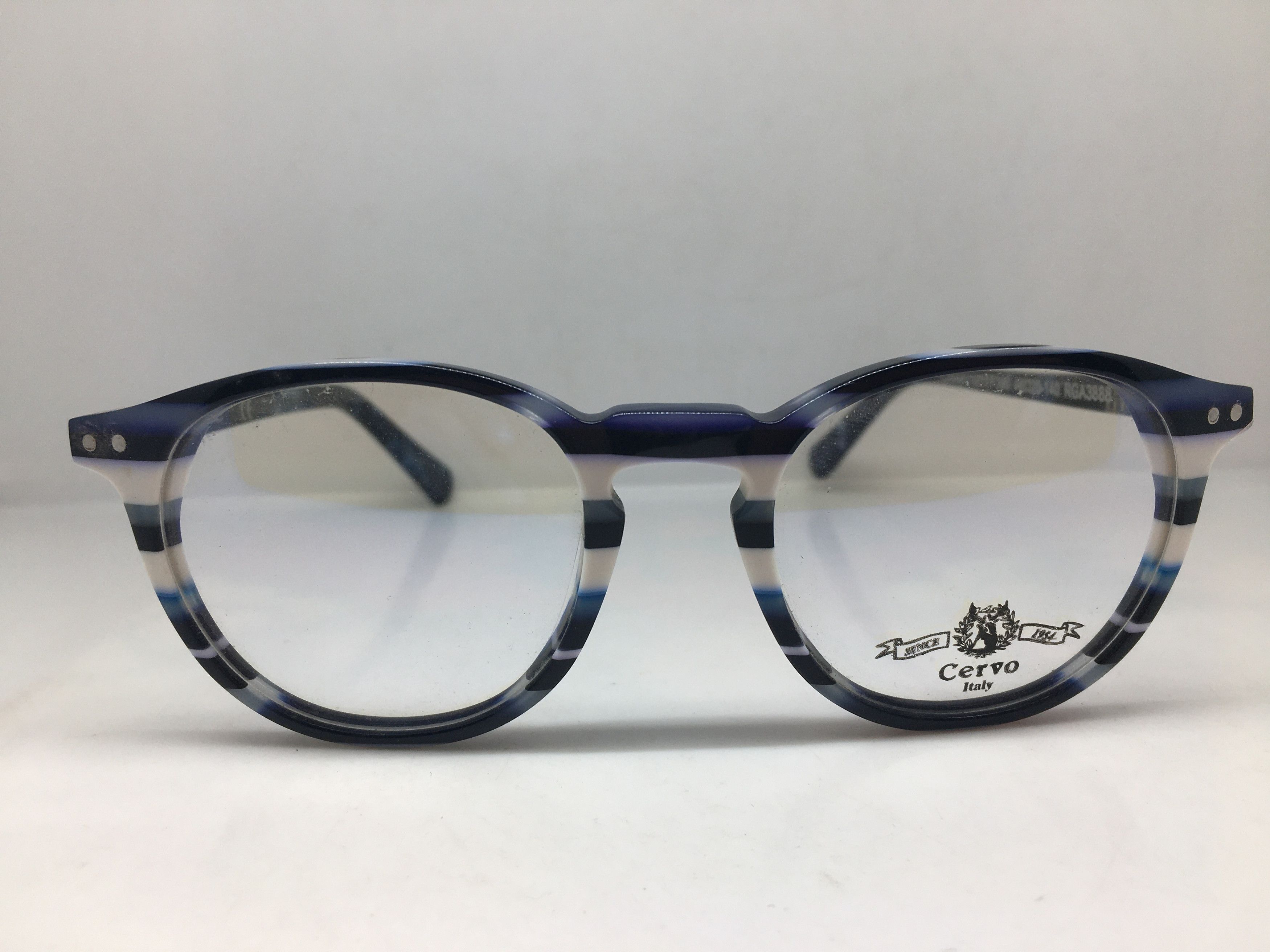 Other EYECRAFT White Blue Keyhole Eyeglasses Frame Size ONE SIZE - 1 Thumbnail