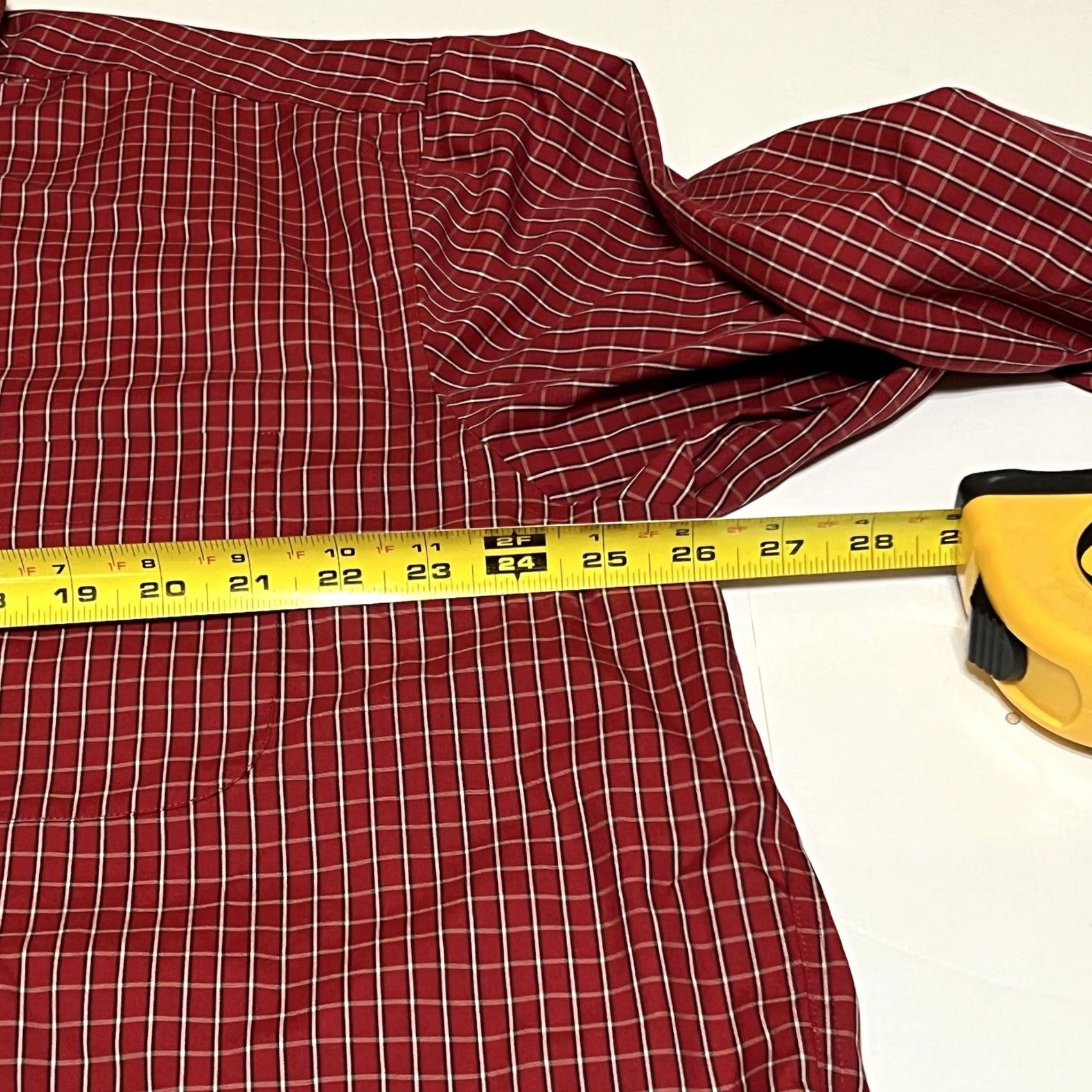 Eddie Bauer Eddie Bauer Button-Down Shirt XL Red Check Mens Wrinkle Resistant Non-Iron Easy Care Pocketed Classic Cotton Twill Shirt Size US XL / EU 56 / 4 - 5 Thumbnail