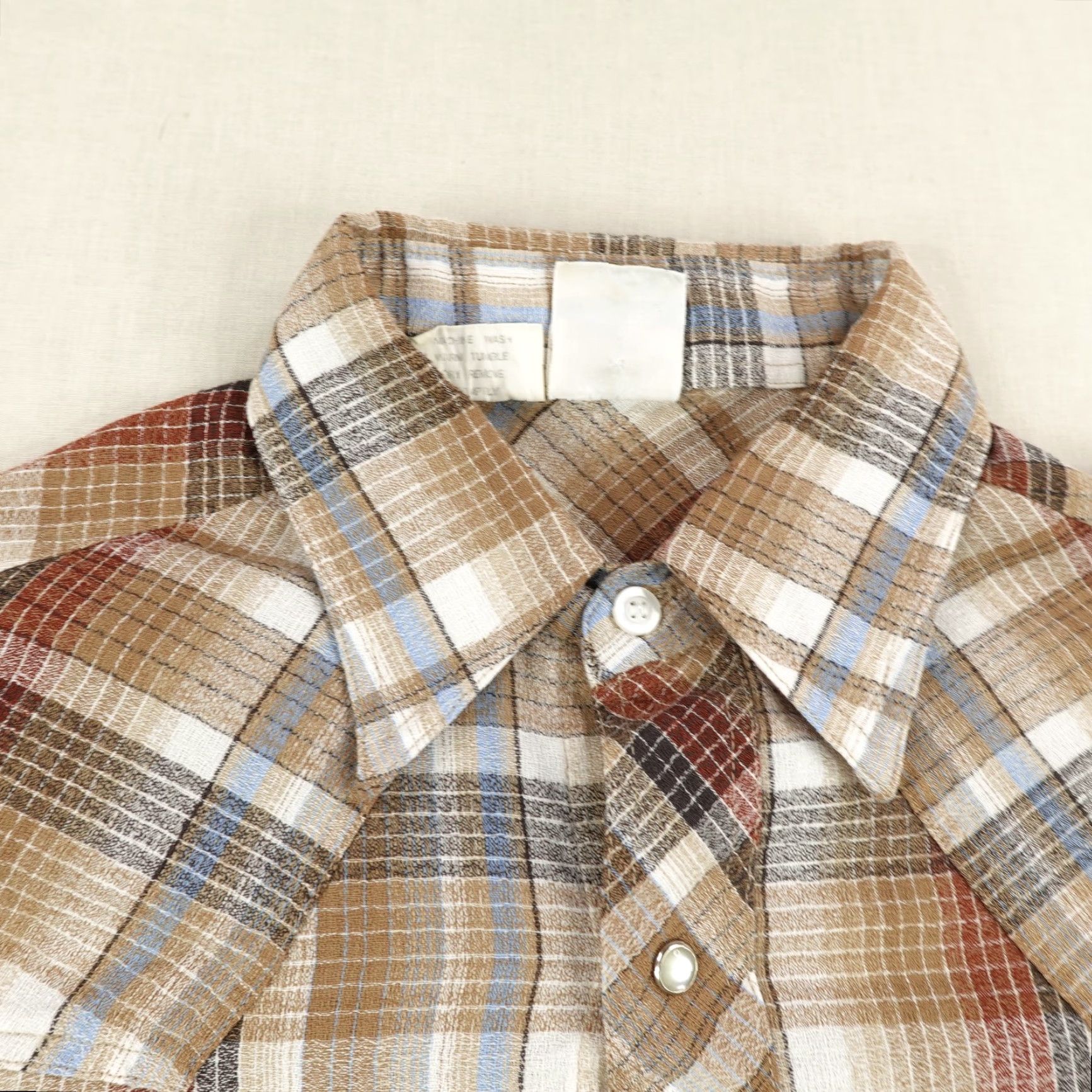 Vintage VINTAGE Kennington Shirt Mens Medium Brown Plaid Western Pearl Snap California Shirt Mens Medium Brown Plaid Western Pearl Snap California Size US M / EU 48-50 / 2 - 2 Thumbnail