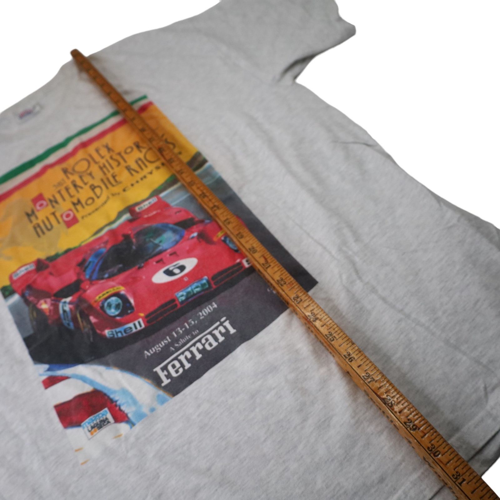 Ferrari × Rolex × Vintage VTG Rolex Ferrari Monterey Historic Races Graphic T Shirt Size US XL / EU 56 / 4 - 8 Thumbnail