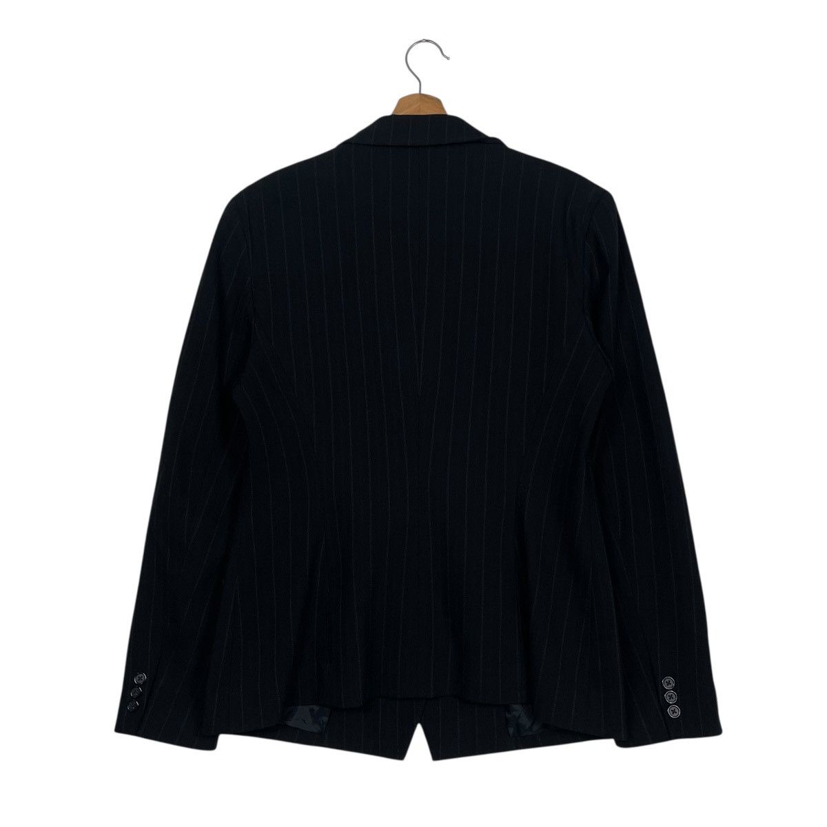 DKNY DKNY Stripe Double Breasted Wool Jacket Size XL / US 12-14 / IT 48-50 - 7 Thumbnail