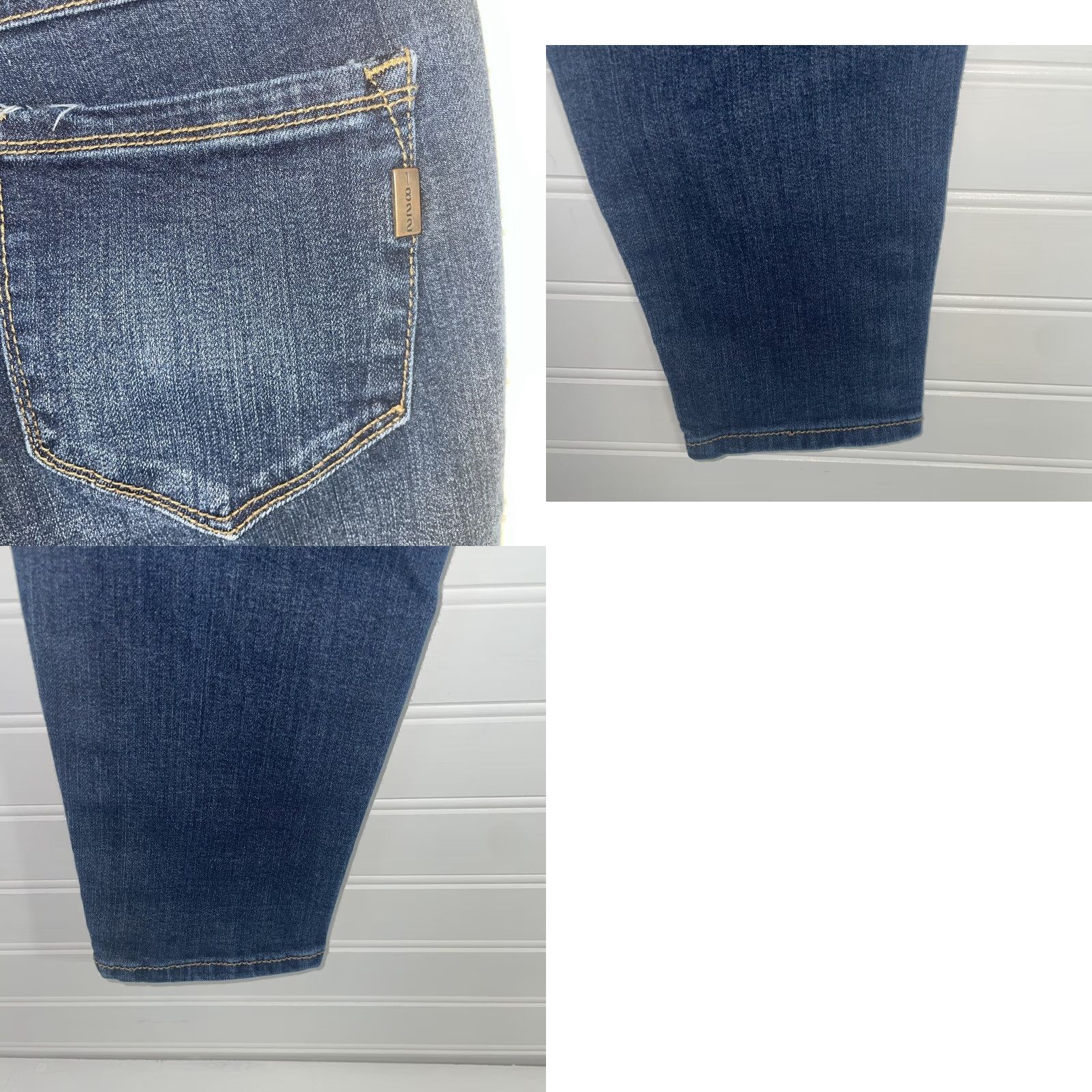 Vintage 1882 Denim Jeans Women Regular Size 6 Dark Wash 28 Waist 26 Inseam Skinny Style CJ8M1316E2 51504 Blue Denim Jeans Size 28" / US 6 / IT 42 - 11 Thumbnail