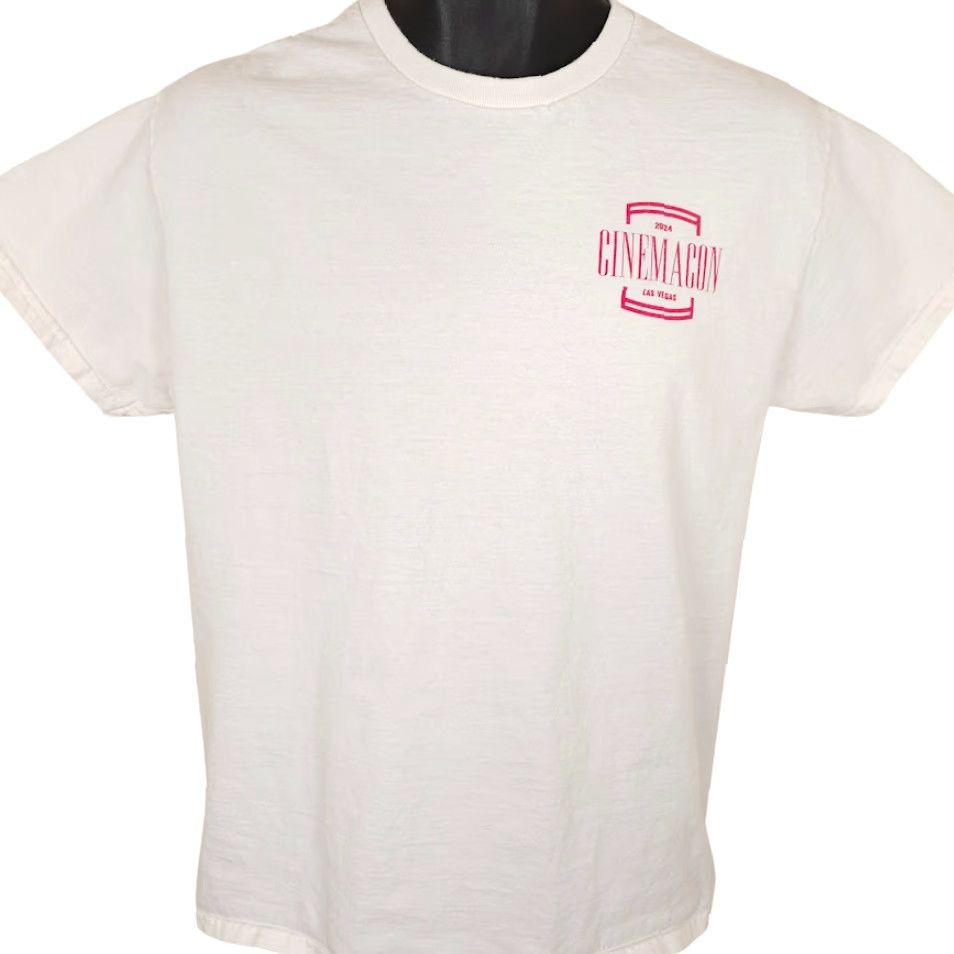 Vintage PF 2024 CinemaCon T Shirt Mens Size Medium White Film Movies Las Vegas Caesars Size US M / EU 48-50 / 2 - 2 Thumbnail