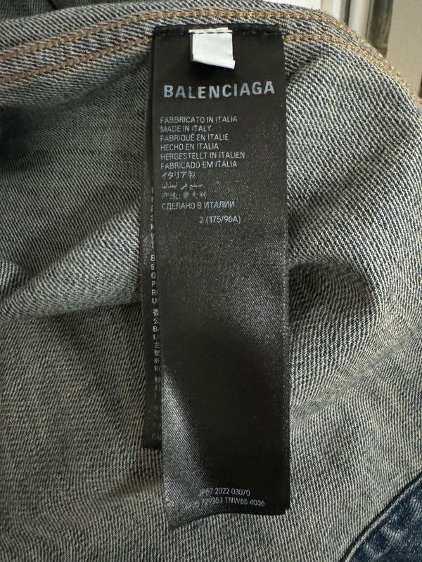 Balenciaga Balenciaga Denim Jacket Size US XL / EU 56 / 4 - 6 Thumbnail
