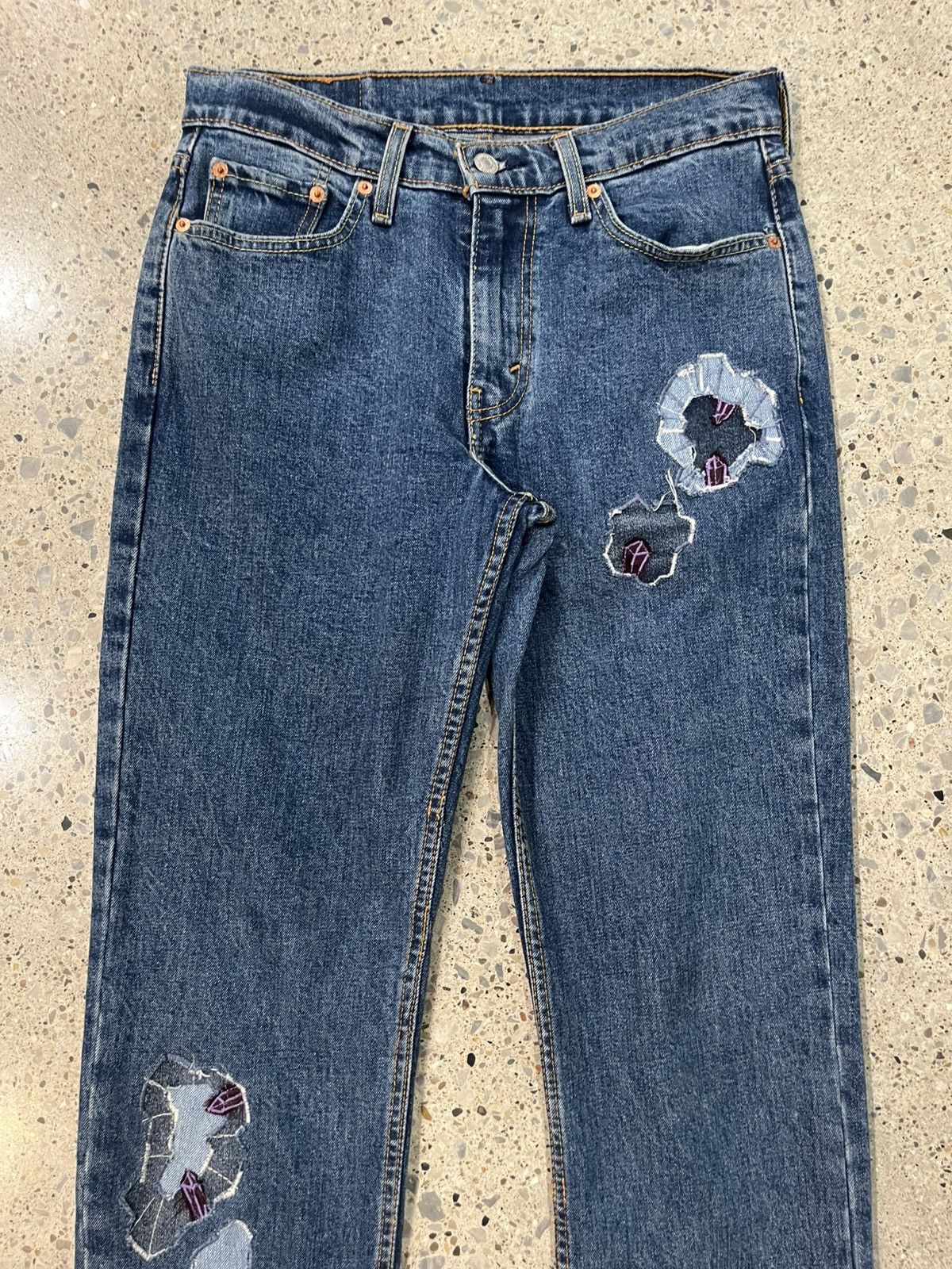 Levi's Hand customized crystal inlay Levi’s Size US 30 / EU 46 - 2 Thumbnail