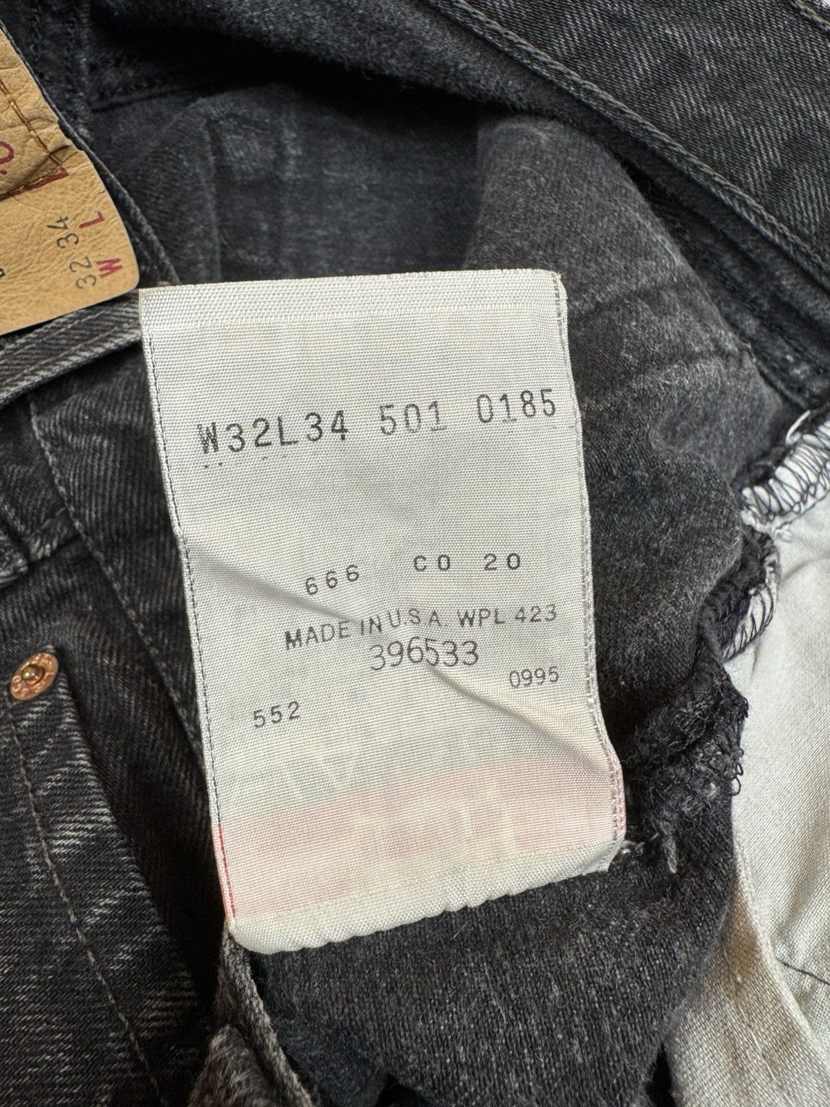 Levi's × Vintage Vintage 90s Levi’s 501 Washed Denim Made in USA 🇺🇸 32x34 Size US 32 / EU 48 - 11 Thumbnail