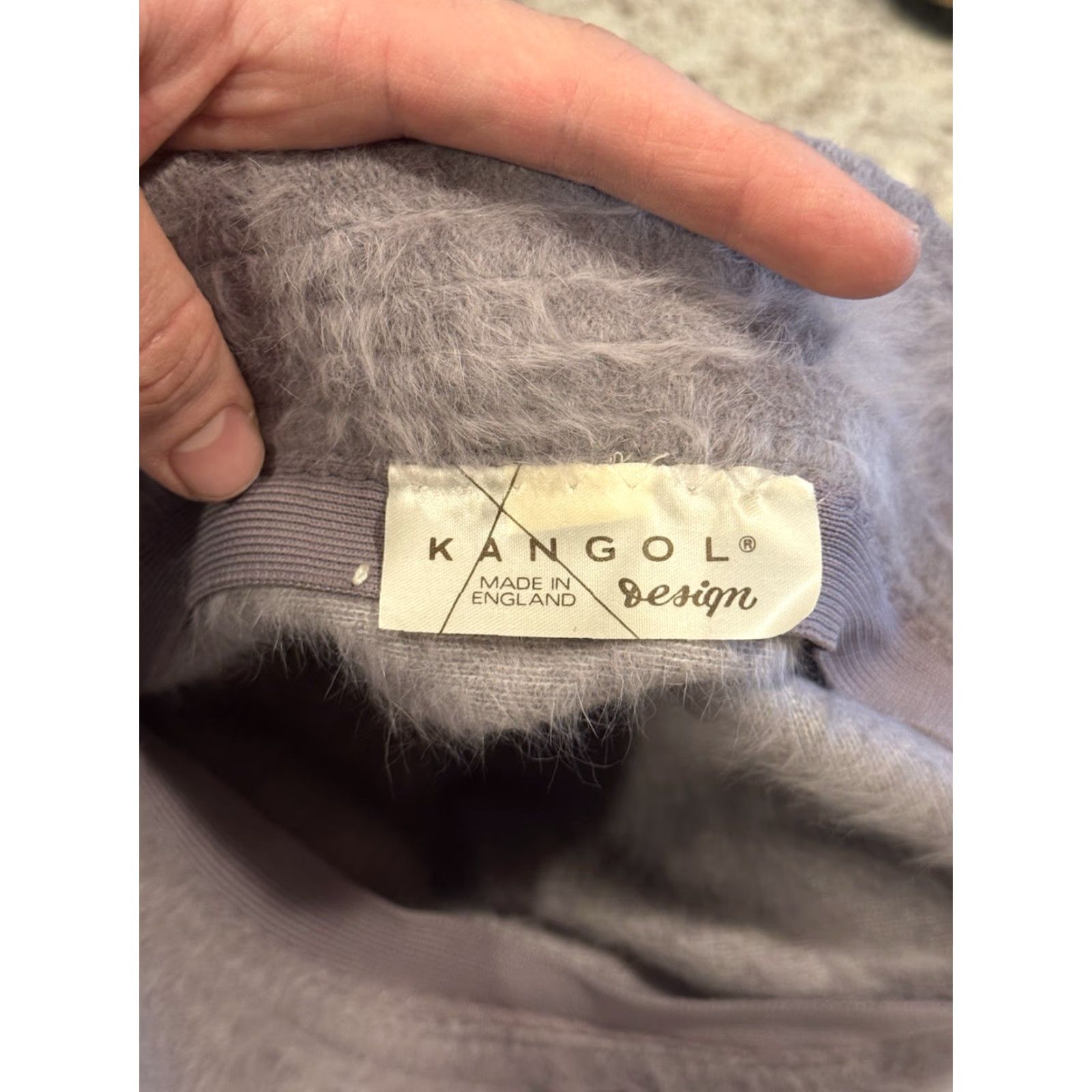 Kangol VINTAGE Kangol Bucket Hat S/M Purple Angora Rabbit Fur 1960s England Kangol Hip Hop Unisex Small Medium Size ONE SIZE - 5 Thumbnail