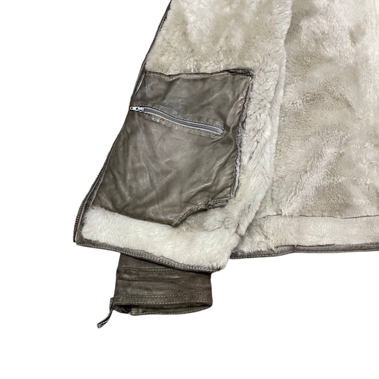 Gimo's Vintage GMS - 75 Cuir Leather Real Fur Lamb Shearling Jacket Size US L / EU 52-54 / 3 - 7 Thumbnail