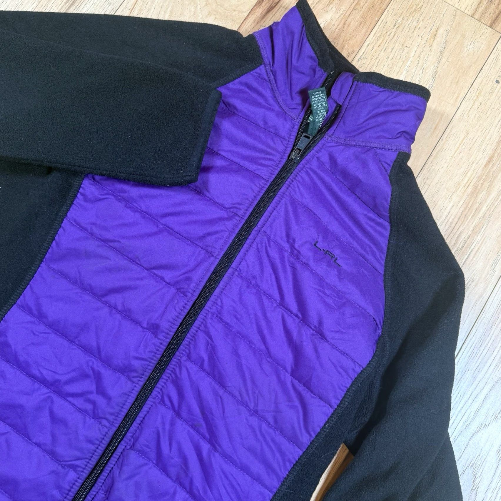 Ralph Lauren Lauren Ralph Lauren Fleece Windbreaker Jacket Women’s Large Full Zip Purple Size L / US 10 / IT 46 - 2 Thumbnail