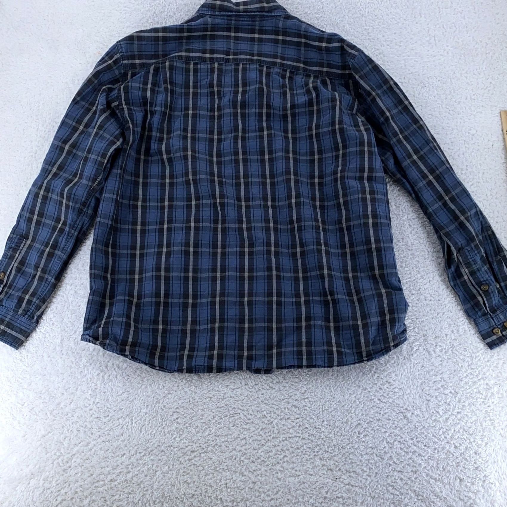 Carhartt Carhartt Shirt Mens XL Blue Plaid Long Sleeve Button-Up Relaxed Fit Workwear Size US XL / EU 56 / 4 - 4 Thumbnail