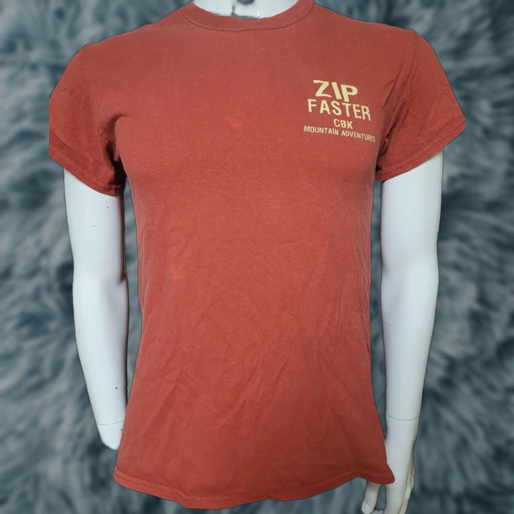 Gildan VINTAGE Zip Faster I Hear Banjo Music T Shirt Small Gildan Men Orange Short Sleeve Crew Neck 100% Cotton Graphic Tee Size US S / EU 44-46 / 1 - 1 Thumbnail
