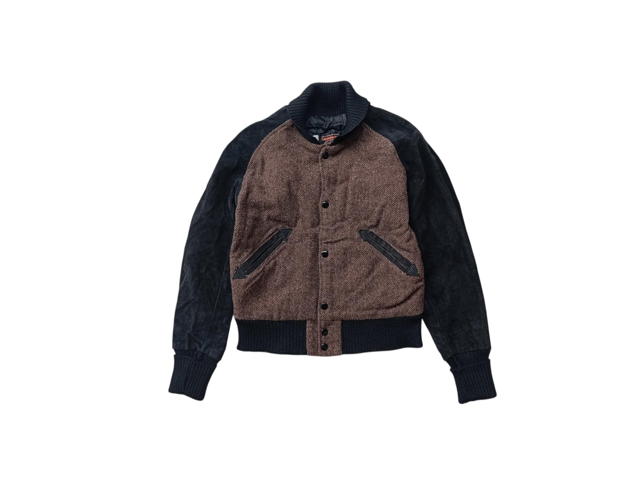Skookum Vintage Skookum wool suede arm letterman jacket Size S / US 4 / IT 40 - 1 Thumbnail