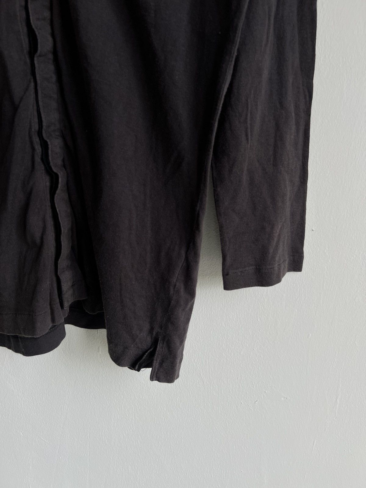 Yohji Yamamoto Vintage 1990s Yohji Yamamoto Hidden Button Up Overshirt Size US L / EU 52-54 / 3 - 5 Thumbnail
