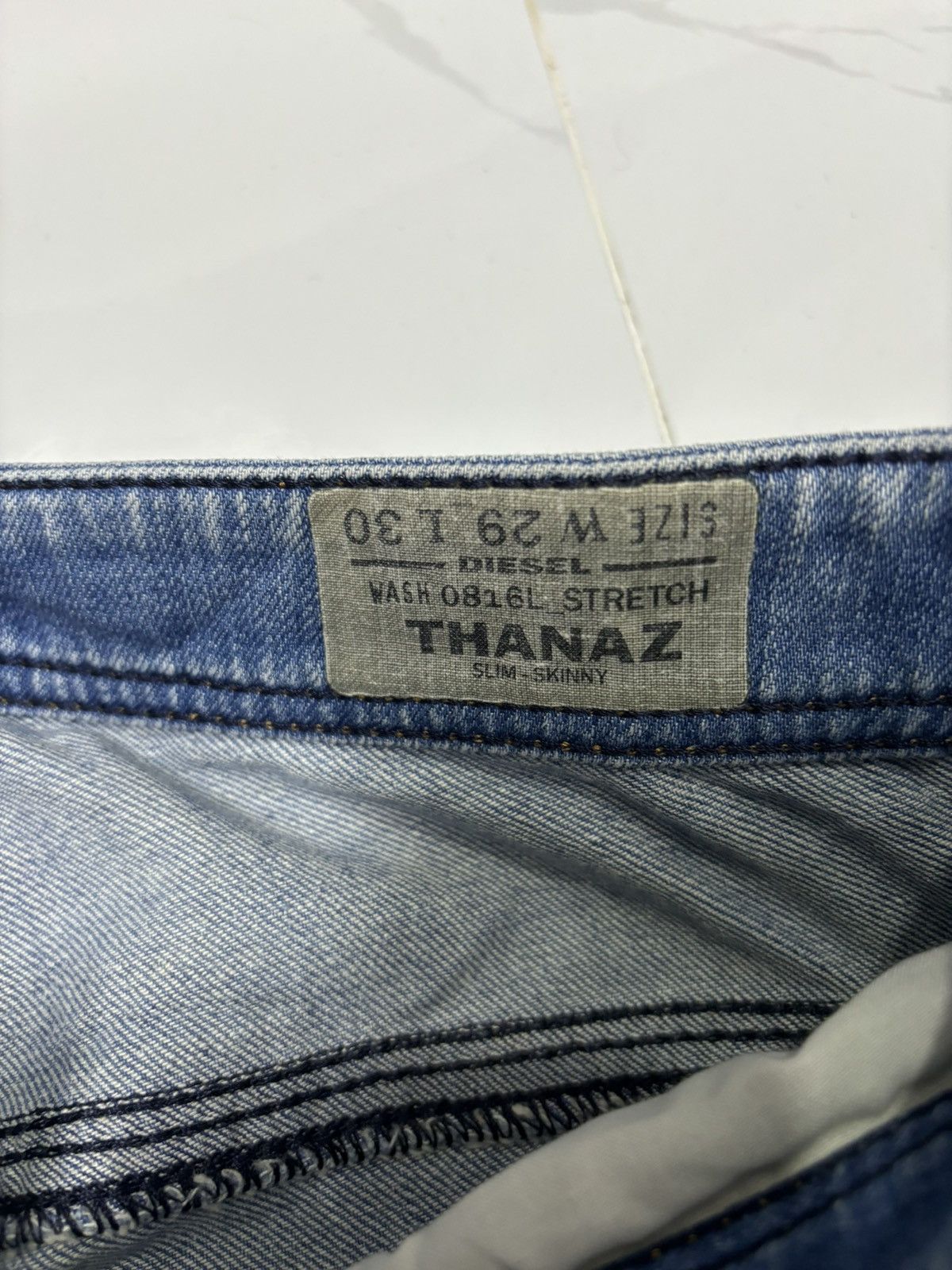 Diesel DIESEL JEANS DISTRESS THANAZ SLIM SKINNY JEANS Size US 32 / EU 48 - 12 Thumbnail