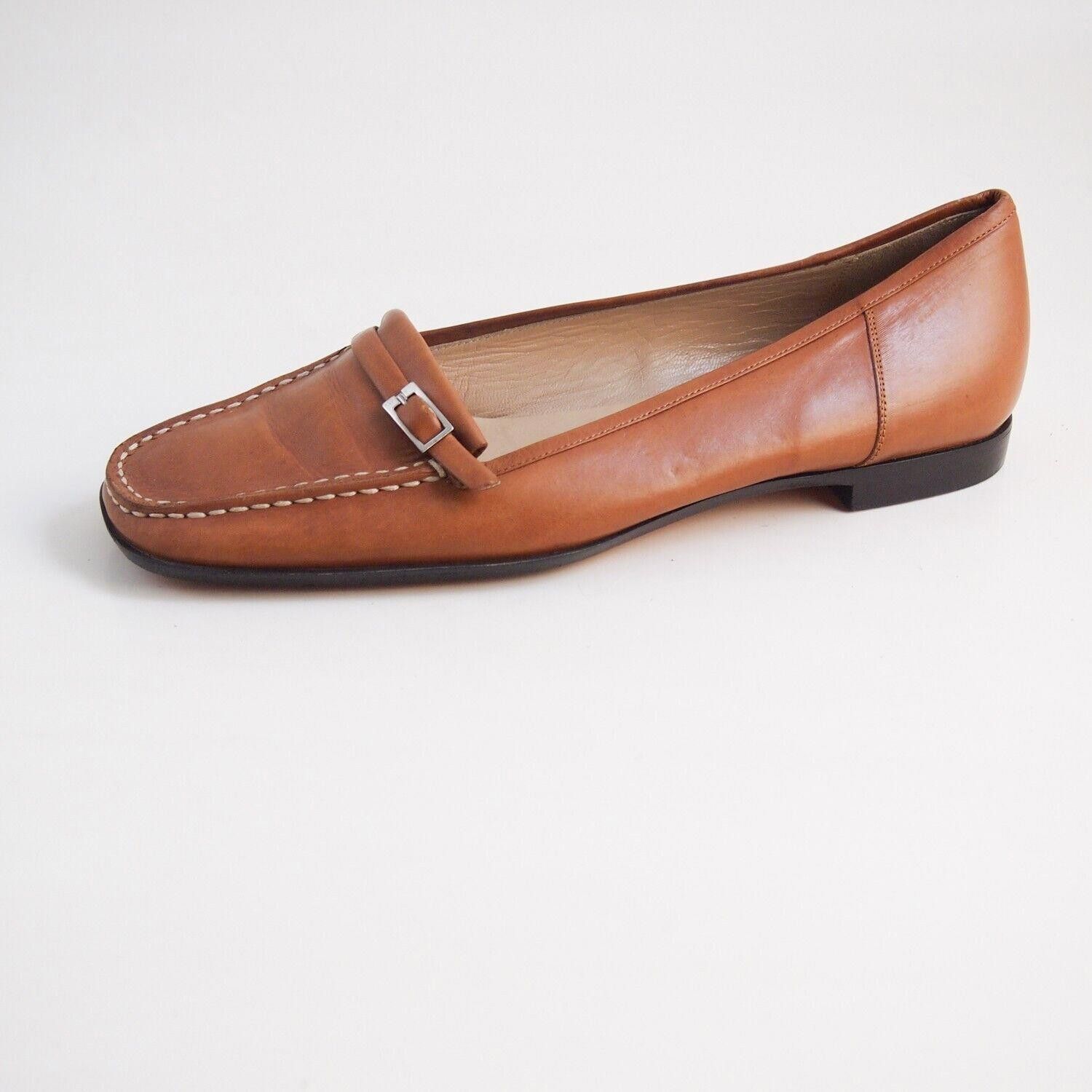 Bally Bally Filicaia Loafers Flats Orange Leather EU 38.5 US 8 Size US 8 / IT 38 - 1 Thumbnail