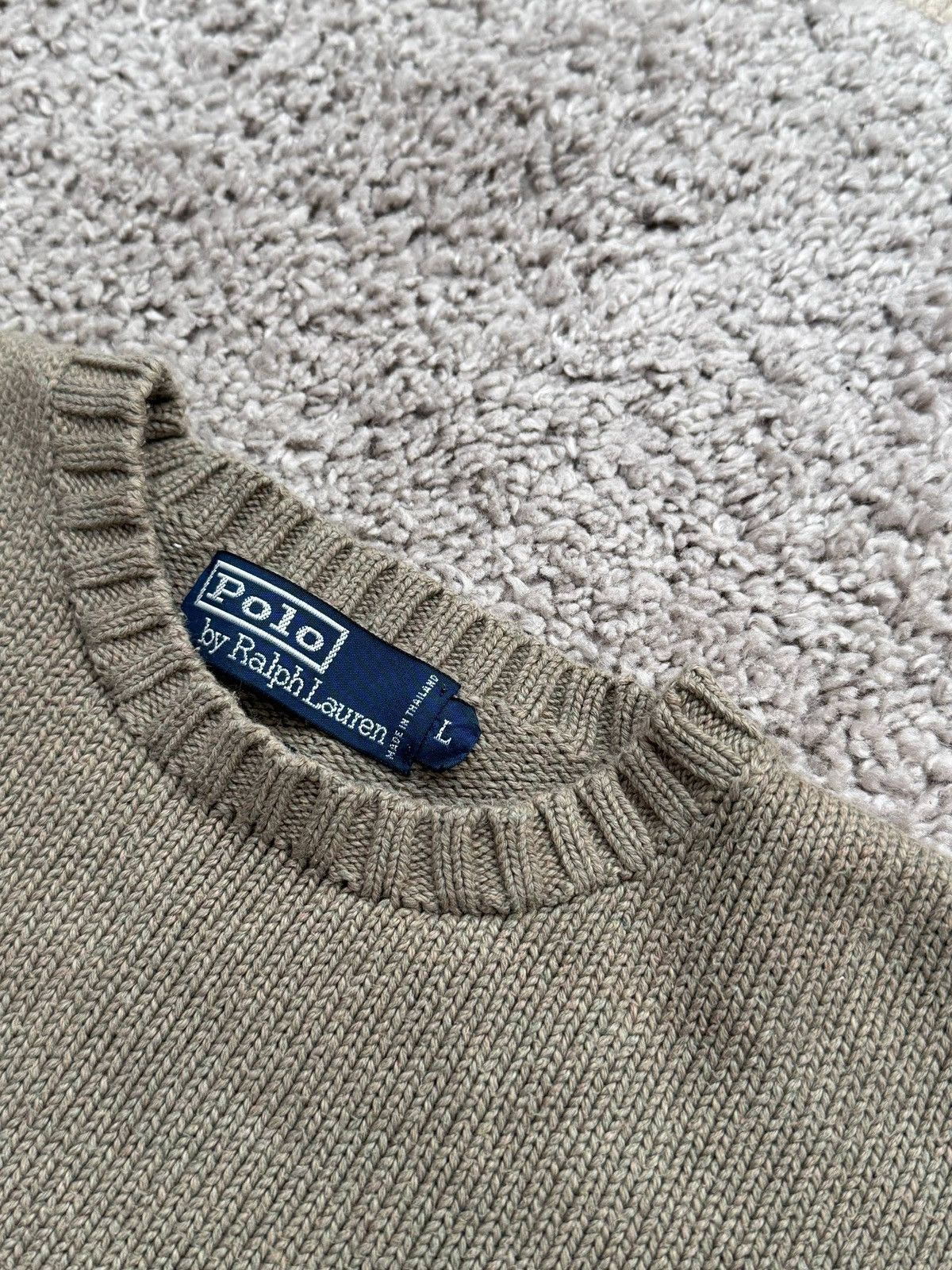 Polo Ralph Lauren Polo Ralph Lauren Beige Knit Sweater Men’s Size L Pony Logo Size US L / EU 52-54 / 3 - 3 Thumbnail