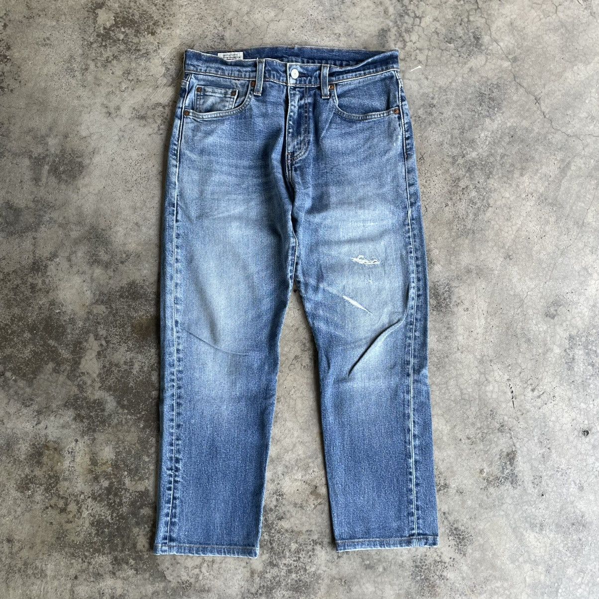 Levi's Vintage Clothing 🔥Vintage Levis 502 Big E Stoned Washed Ripped Distress Jeans Size US 31 - 1 Thumbnail