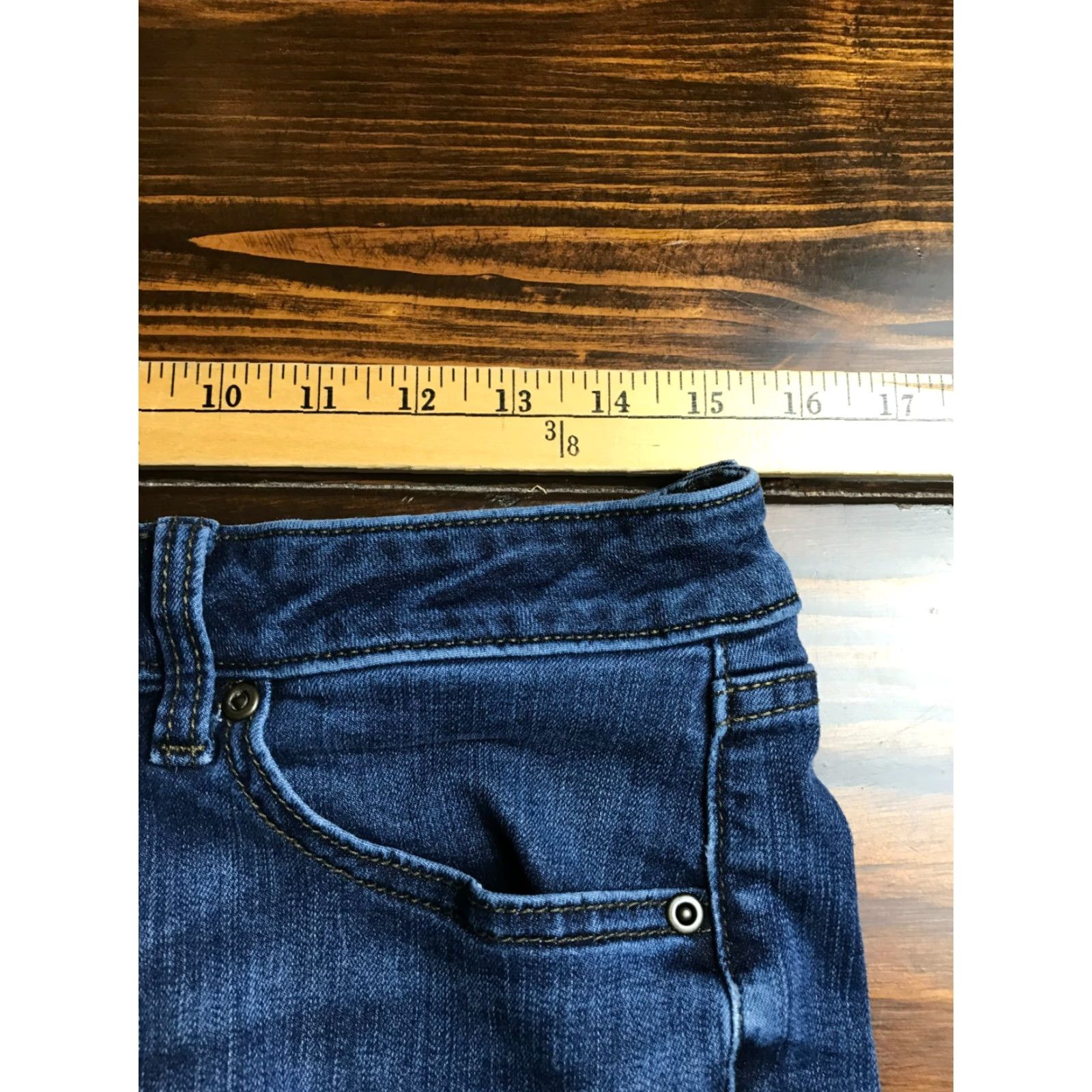 Vintage Sonoma Jeans Women's Size 10 Short Blue Denim Skinny Pockets Size 32" / US 10 / IT 46 - 3 Thumbnail
