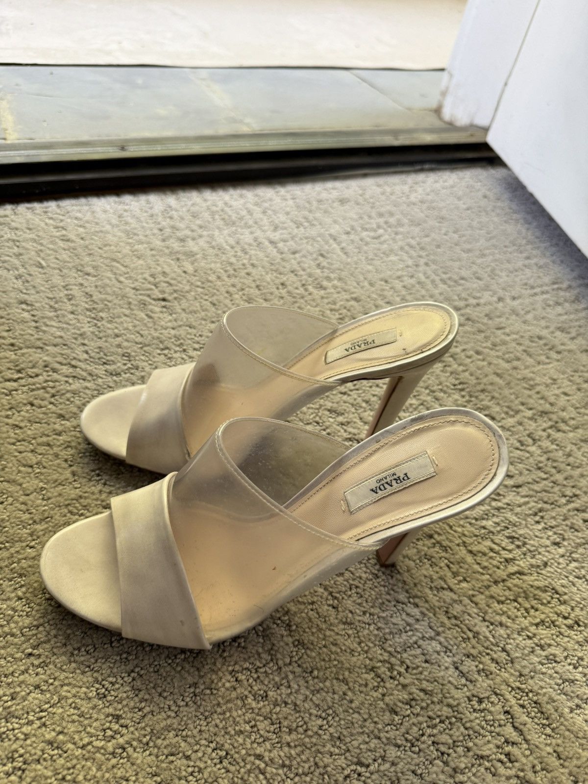 Prada Prada Transparent Nude Heels Size US 10 / IT 40 - 3 Thumbnail